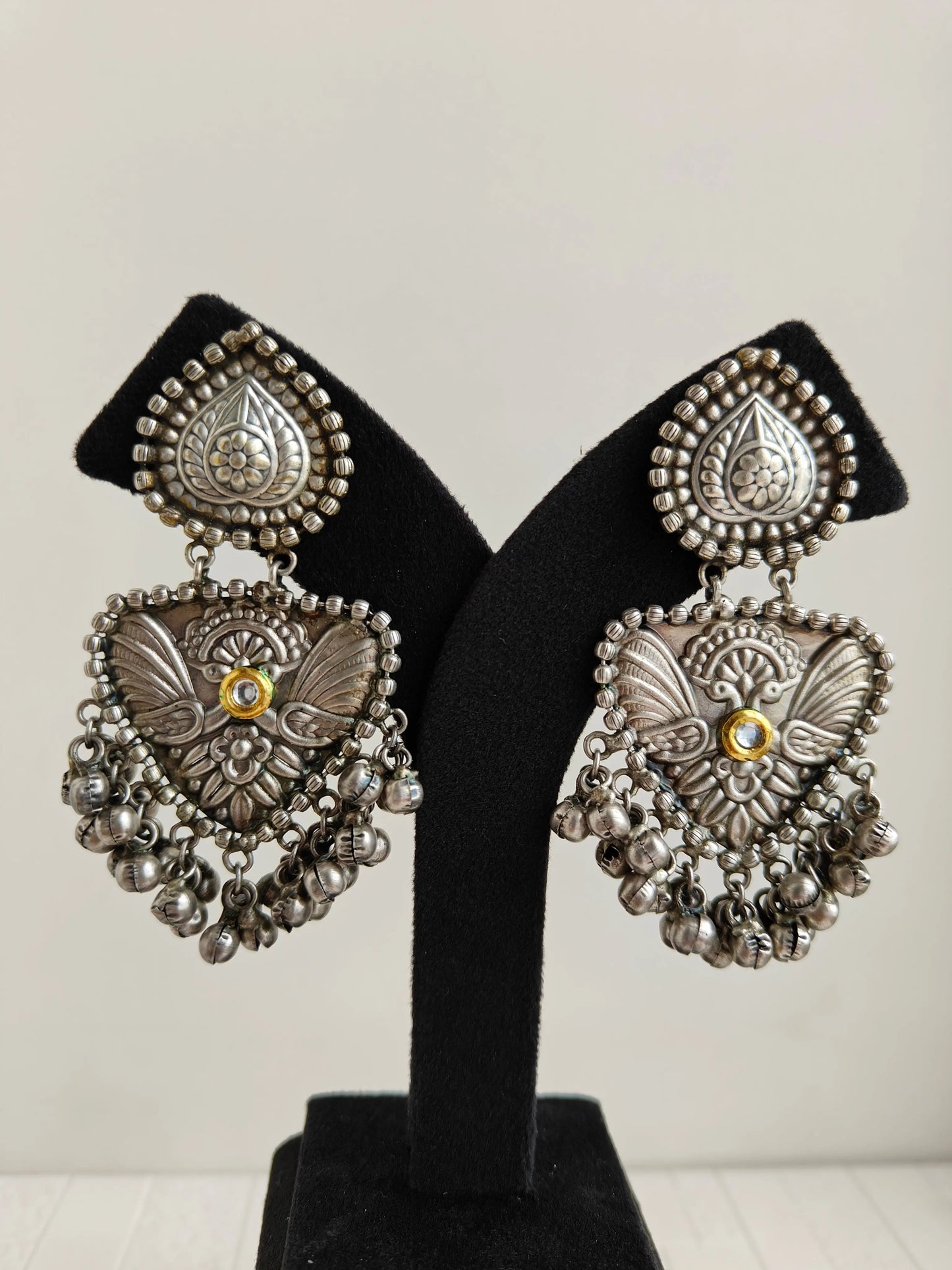 RAS parna Oxidized earrings - The Ornate Gleam Jewellery