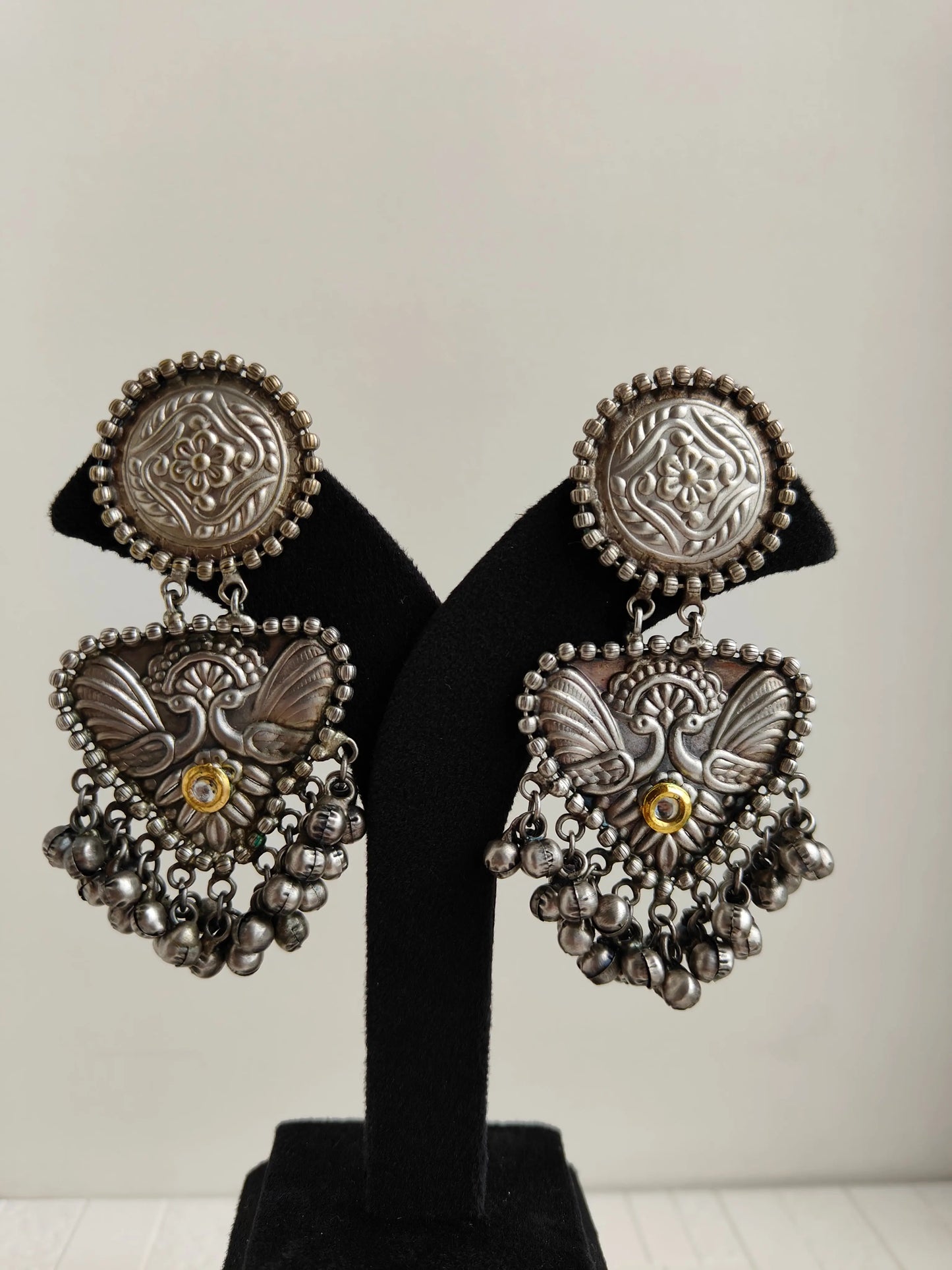 Ras chakra Oxidized Earrings - The Ornate Gleam Jewellery