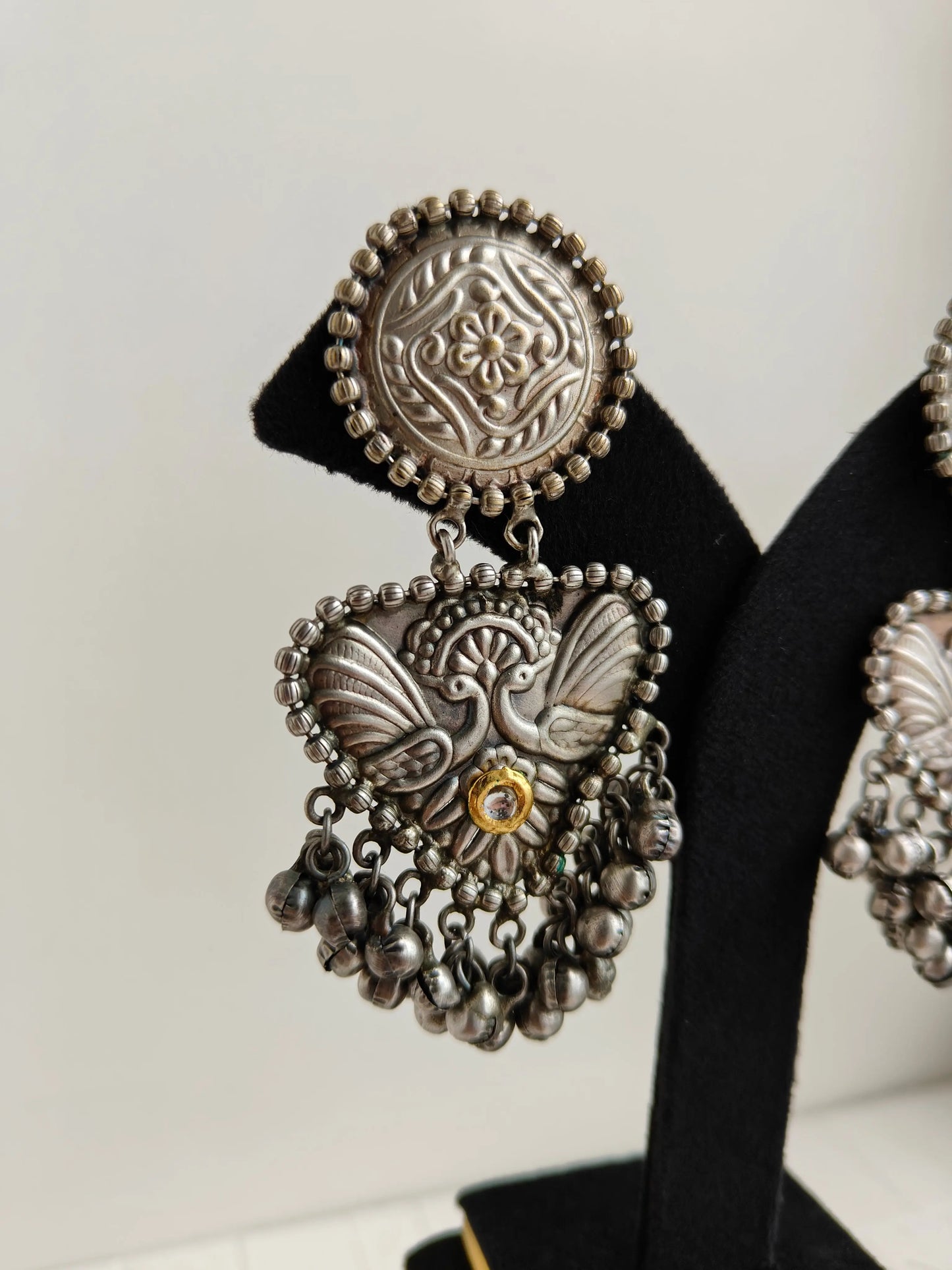 Ras chakra Oxidized Earrings - The Ornate Gleam Jewellery