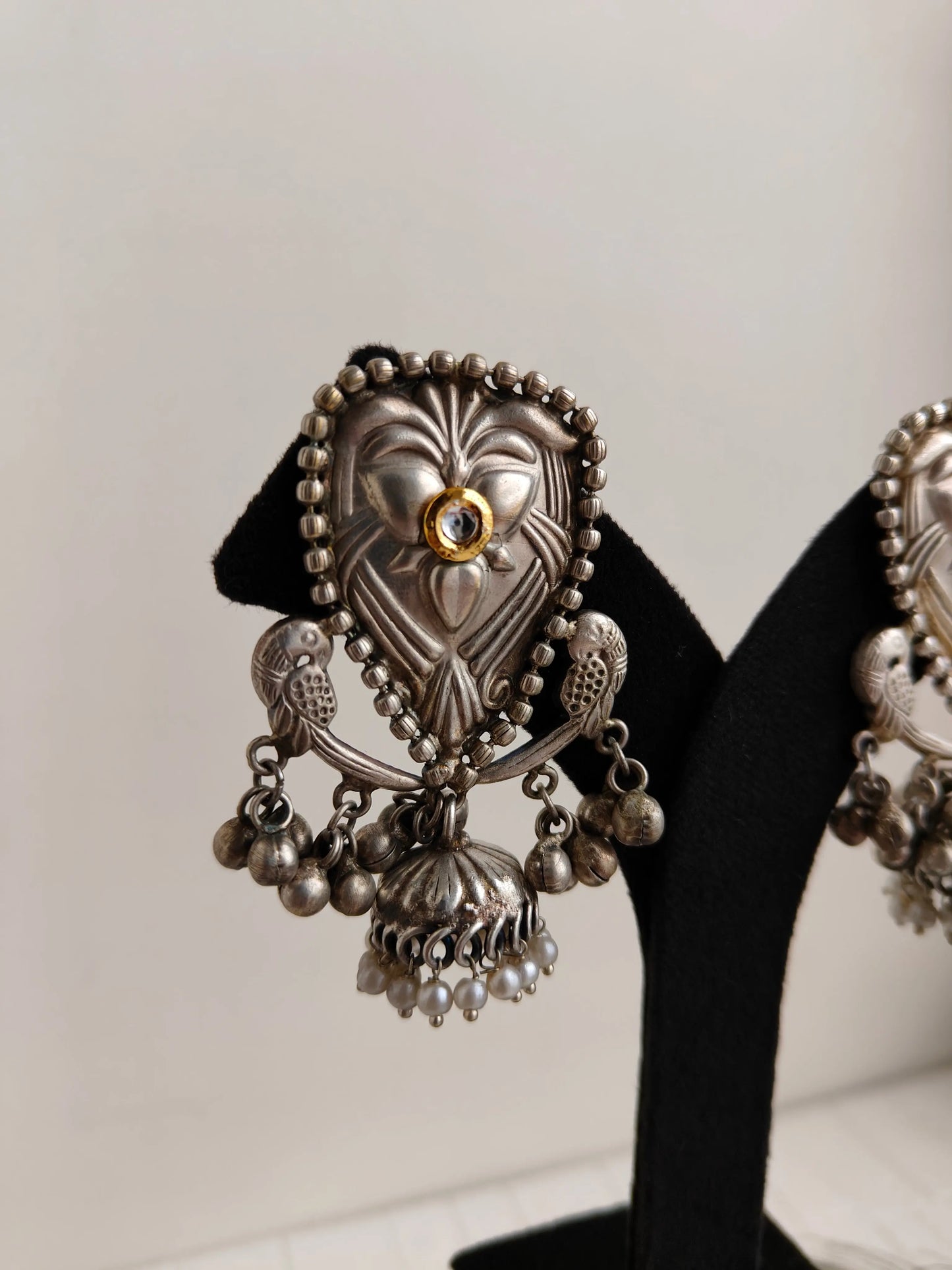 Ras muniya Oxidized earrings - The Ornate Gleam Jewellery