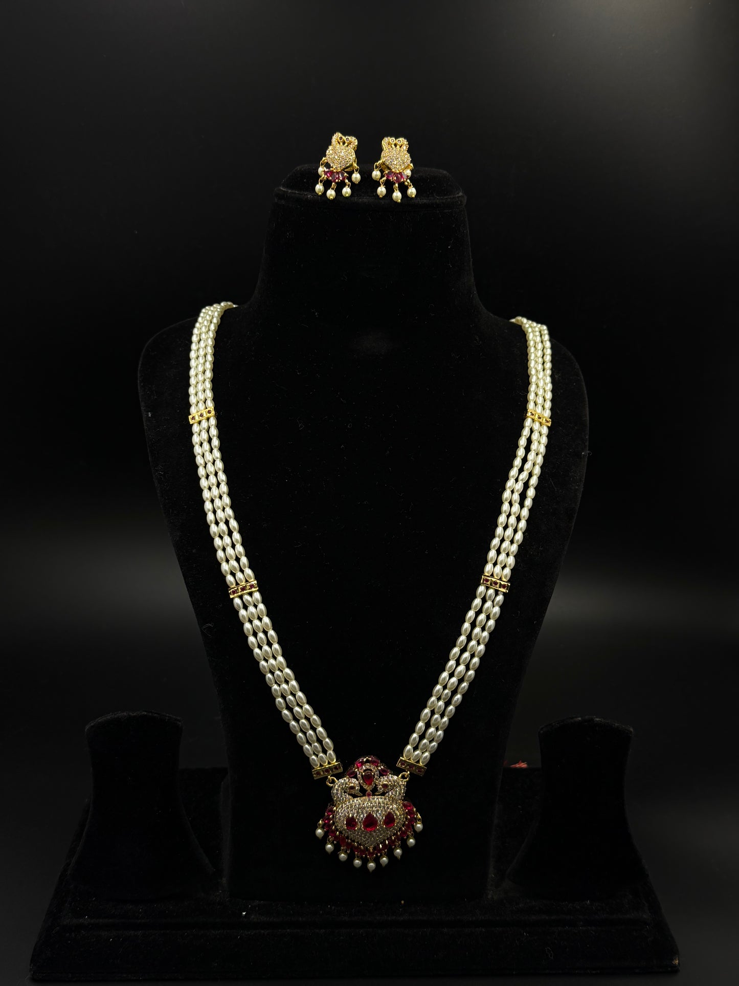 Netra long Tanmani Necklace Set