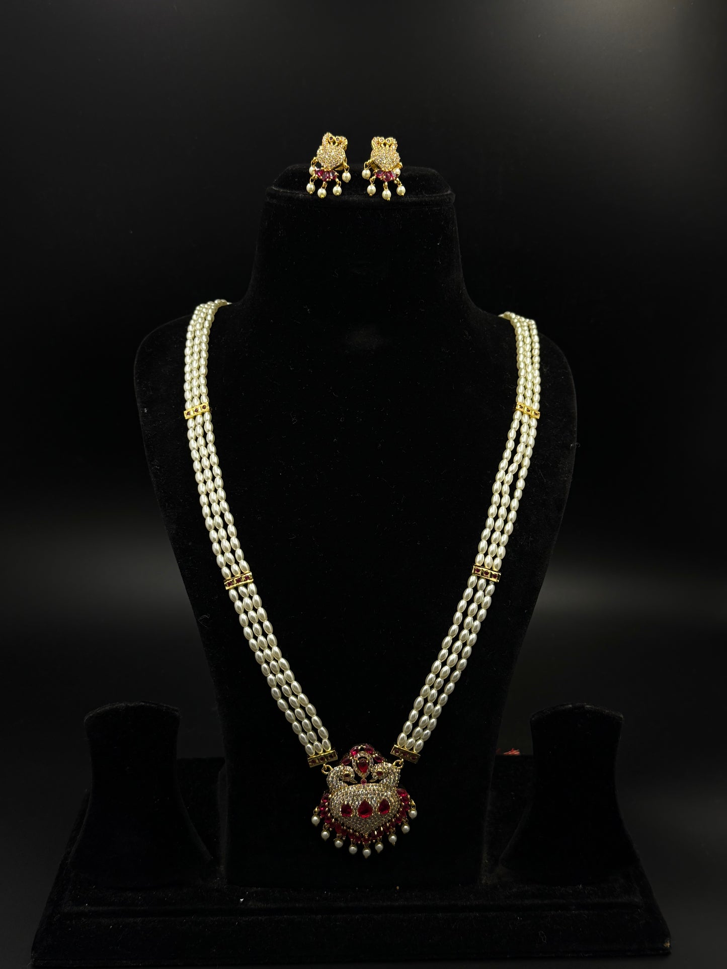 Netra long Tanmani Necklace Set
