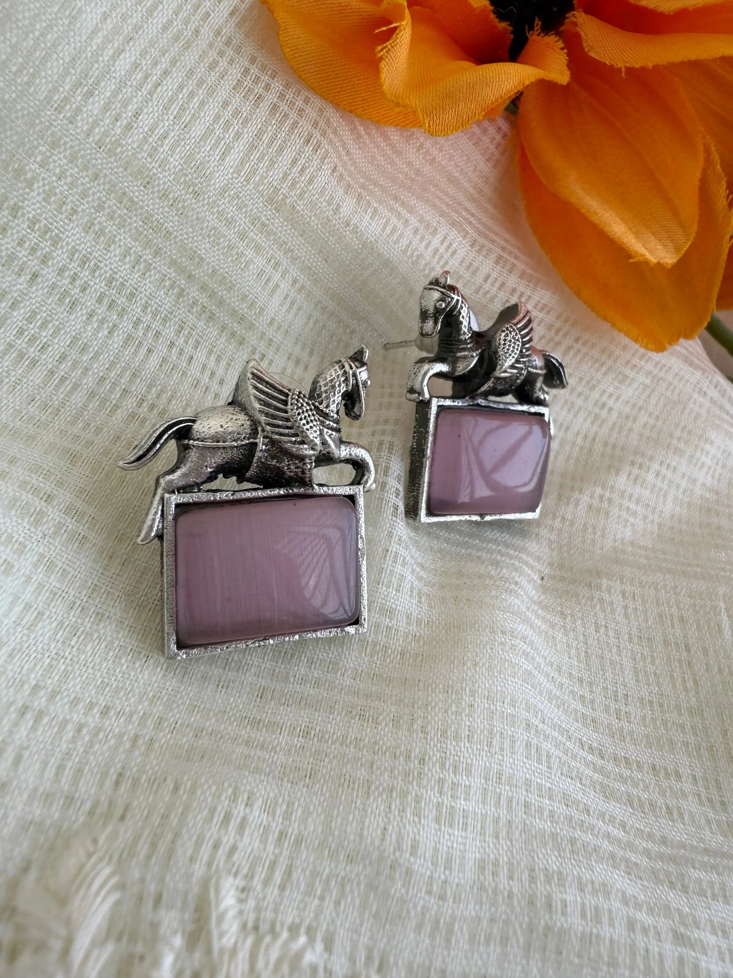 Ashwa Pink Studs KH