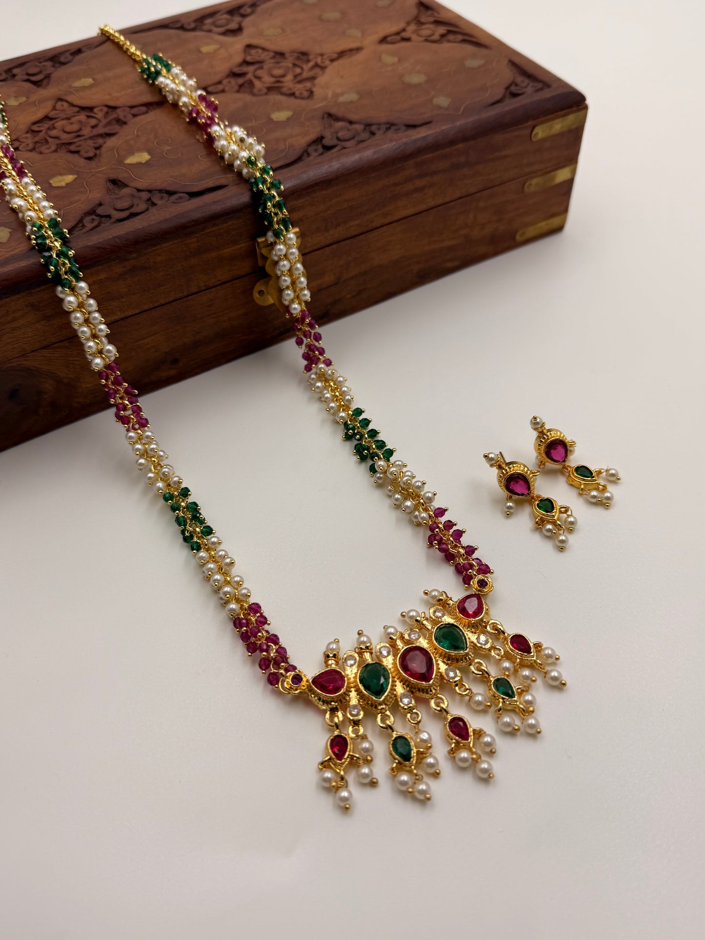 Gajara Long Necklace Set MSN11