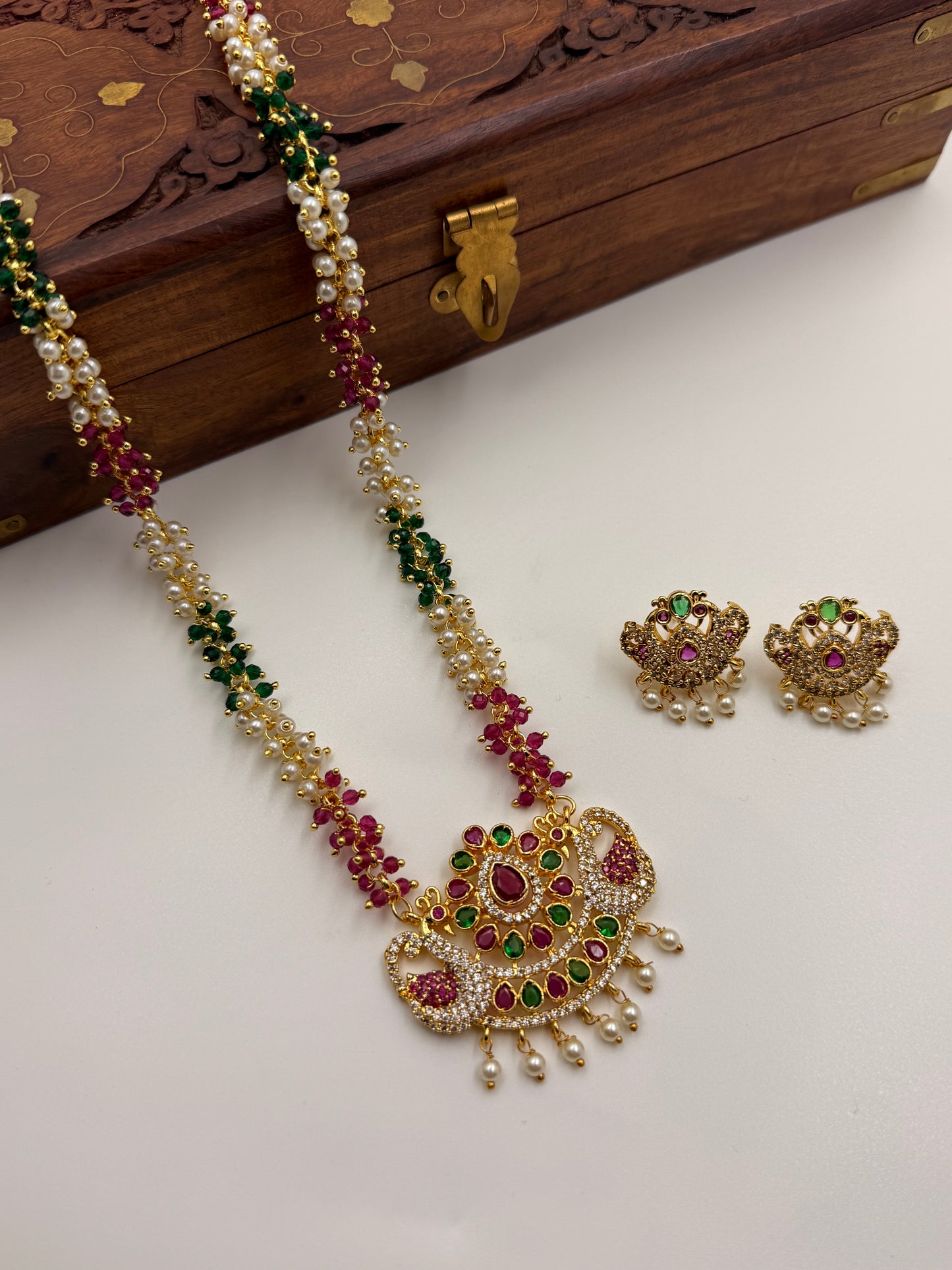 Gajara Long Necklace Set MSN12