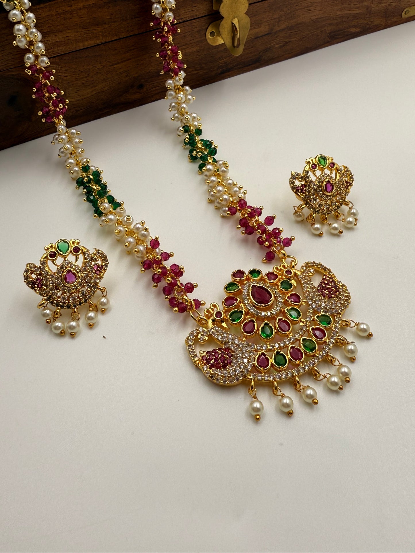 Gajara Long Necklace Set MSN12