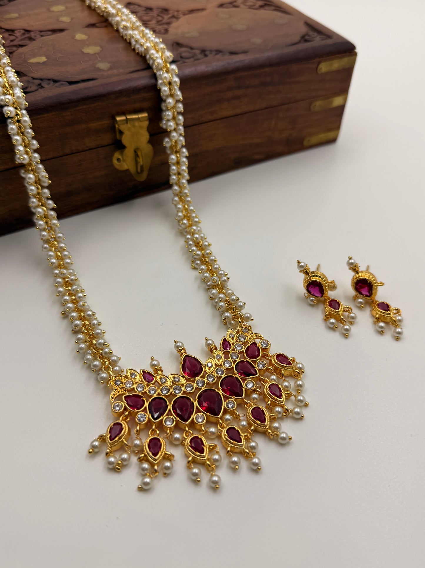 Gajara long Necklace Set MSN06