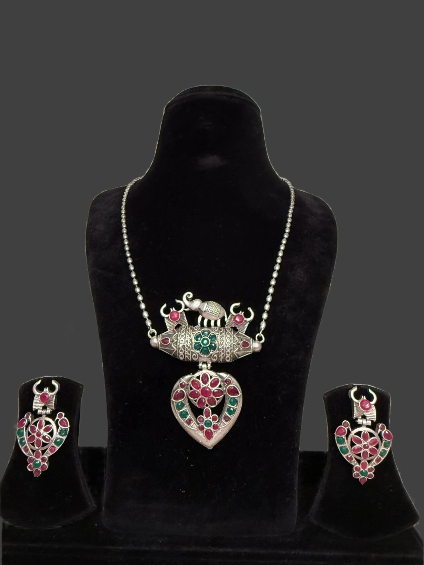 Oxidized Necklace set KH