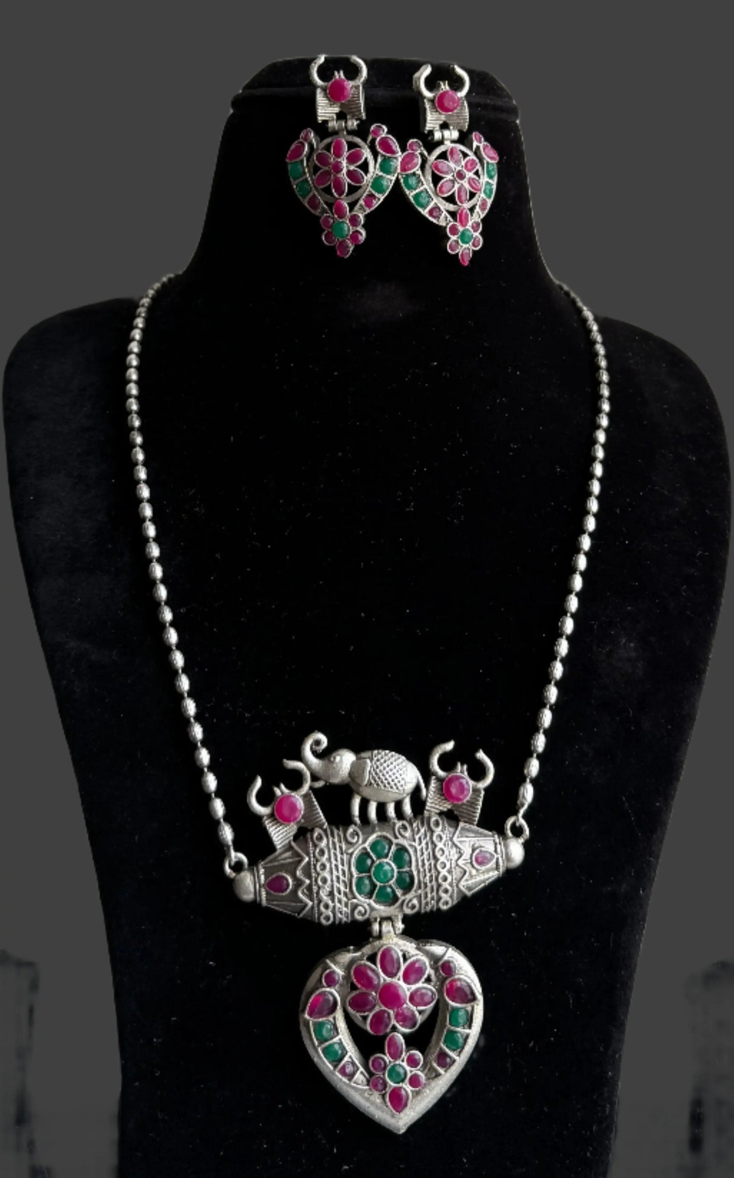 Oxidized Necklace set KH