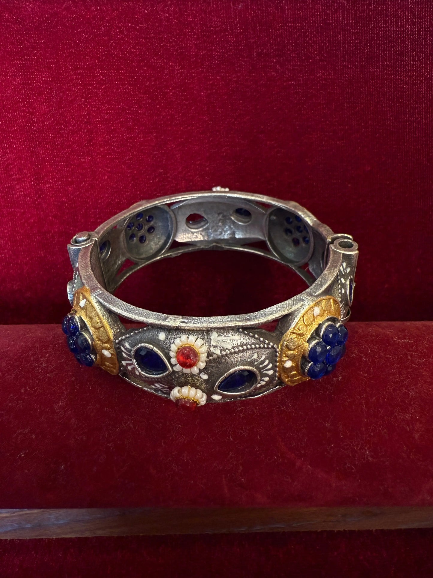 Oxodized Openable kada blue KH