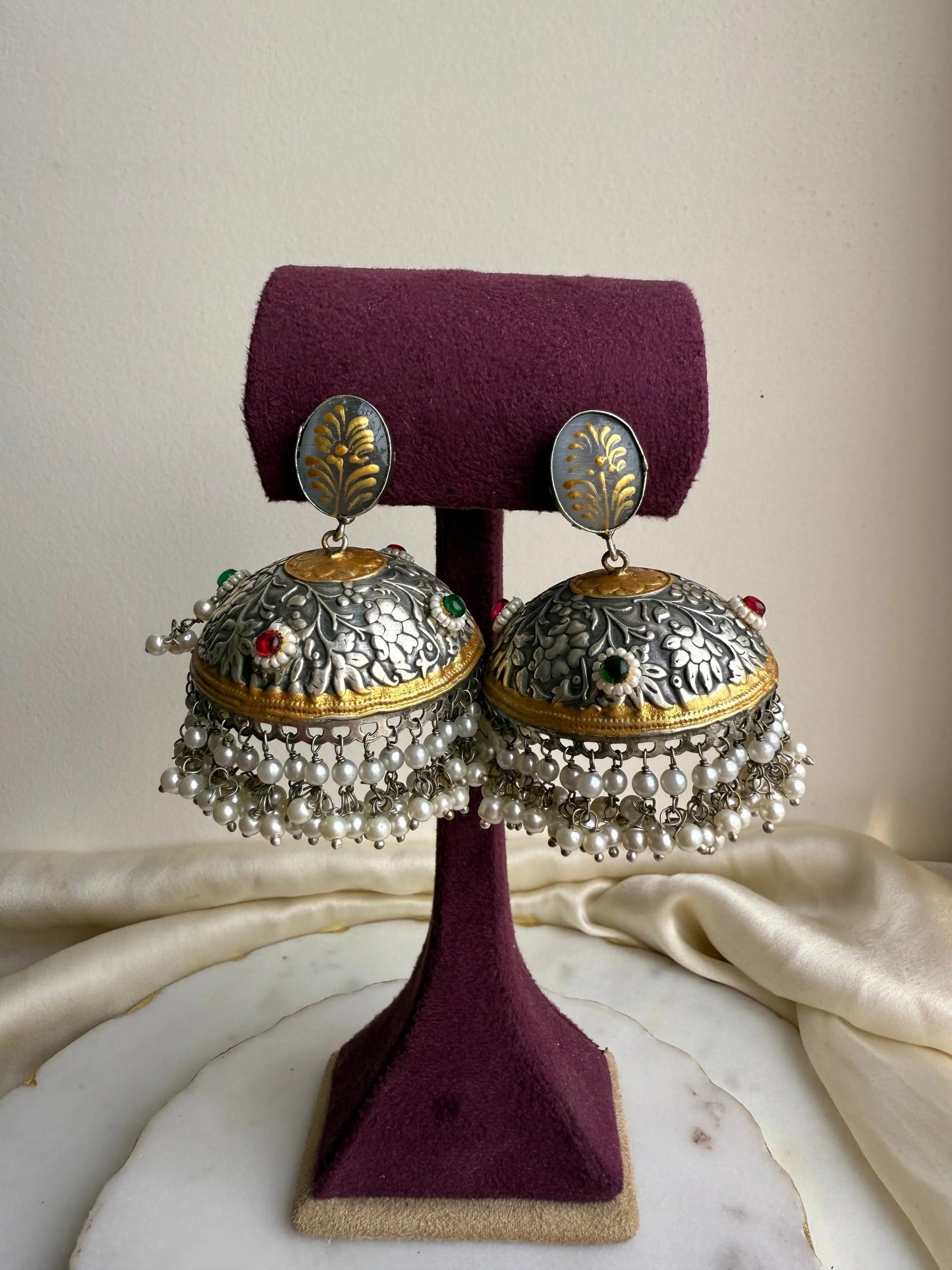 Oxidized jhumka KH