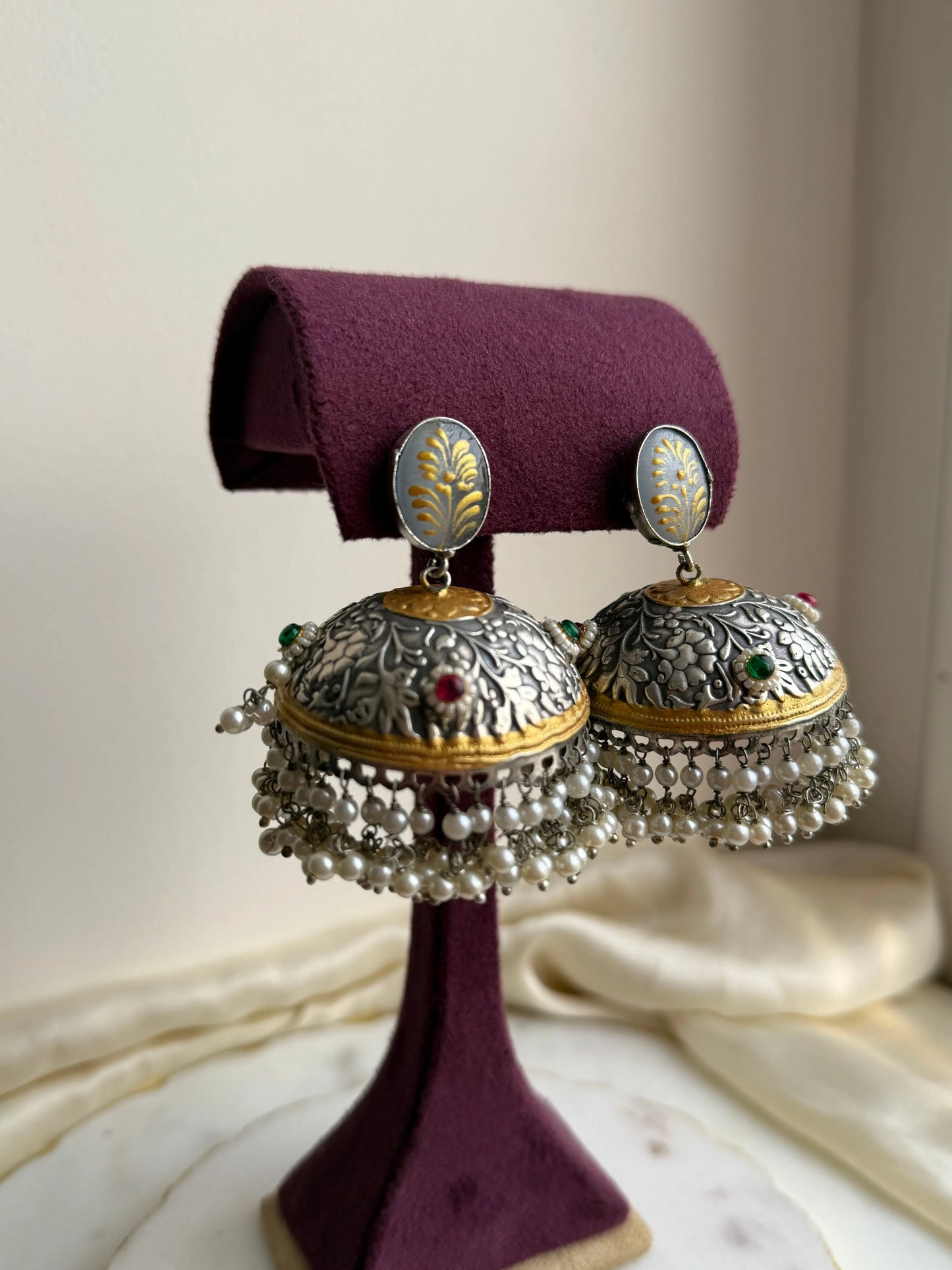 Oxidized jhumka KH