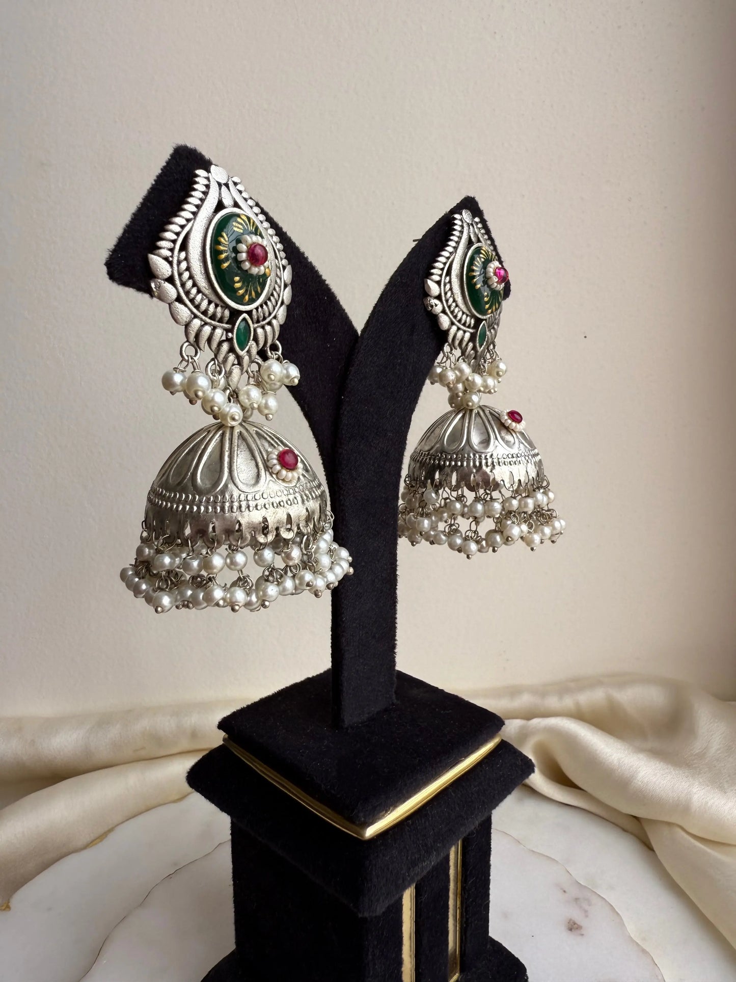 Oxidized Jhumka earring KH