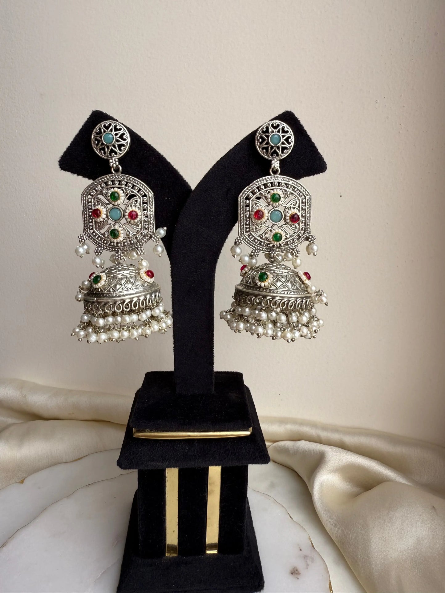 Oxidized Jhumka KH