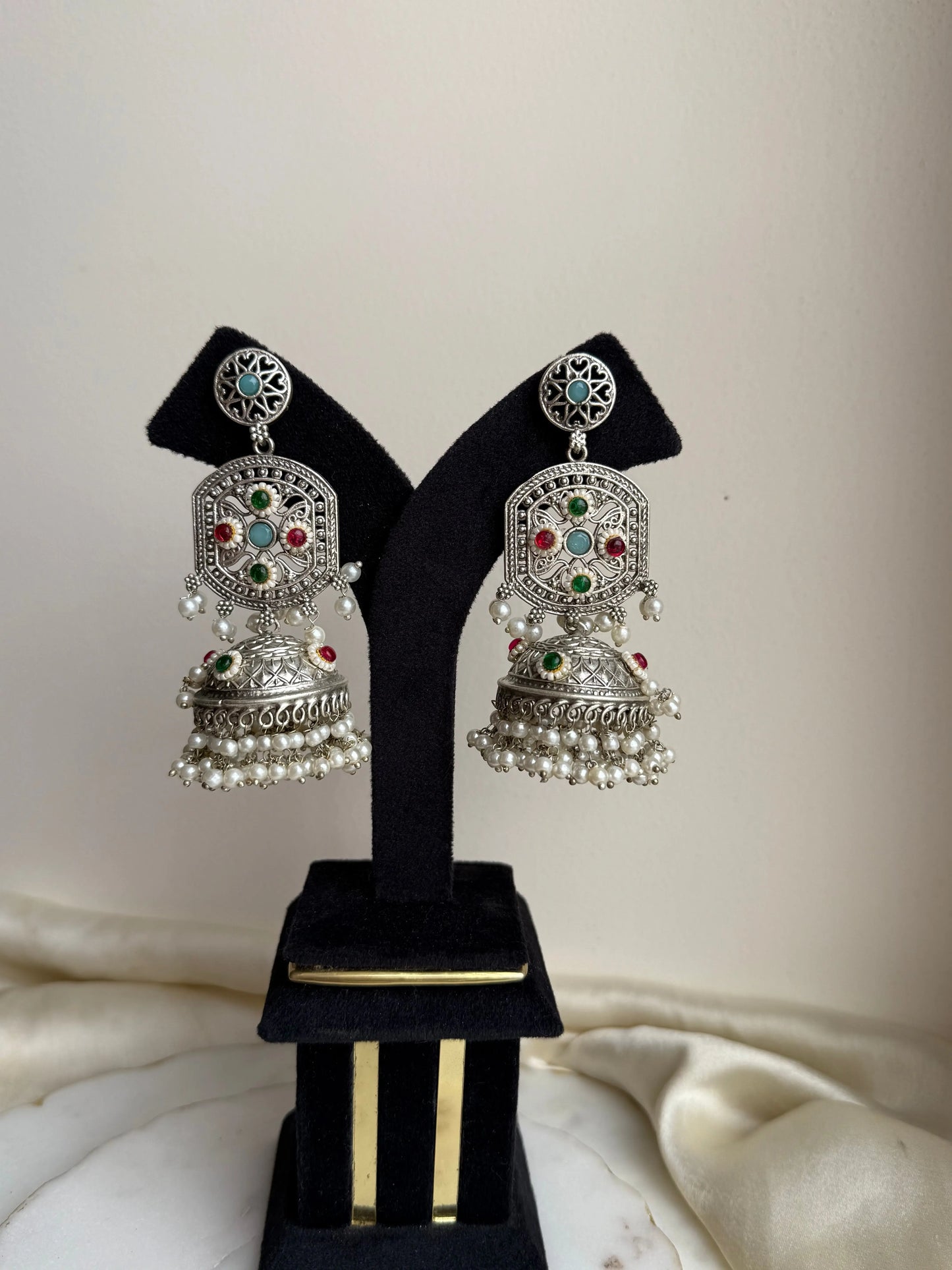 Oxidized Jhumka KH