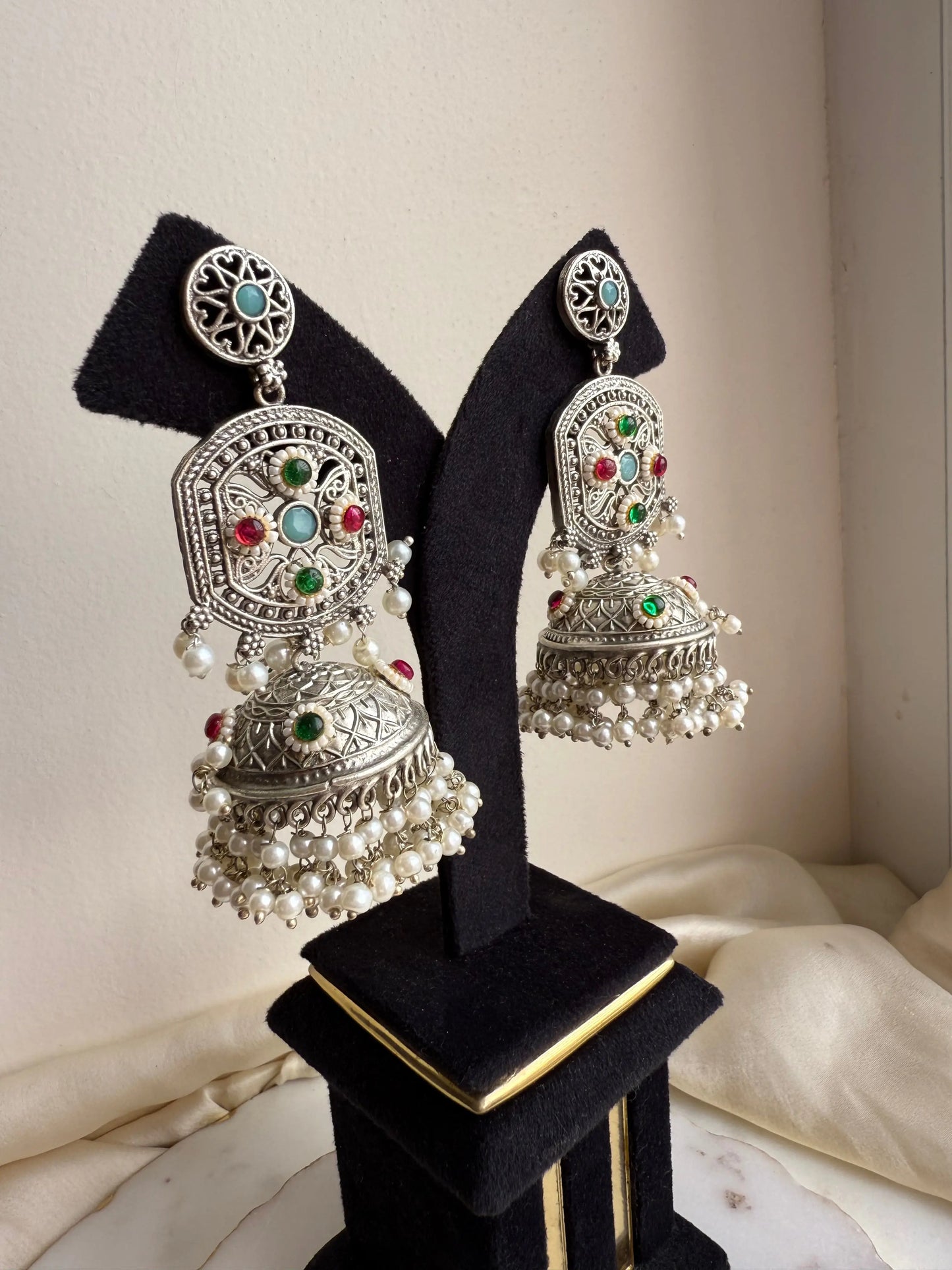 Oxidized Jhumka KH