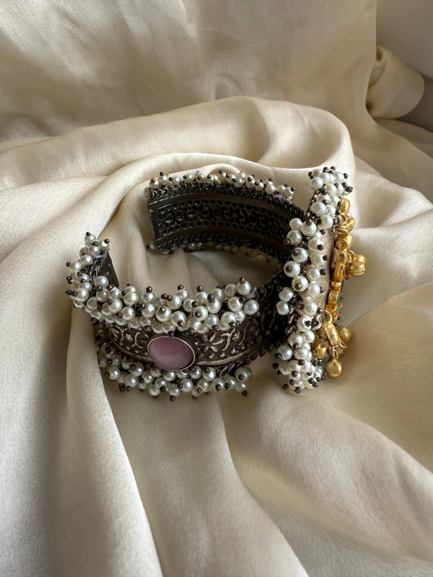 Morni oxidized kada (pink) KH