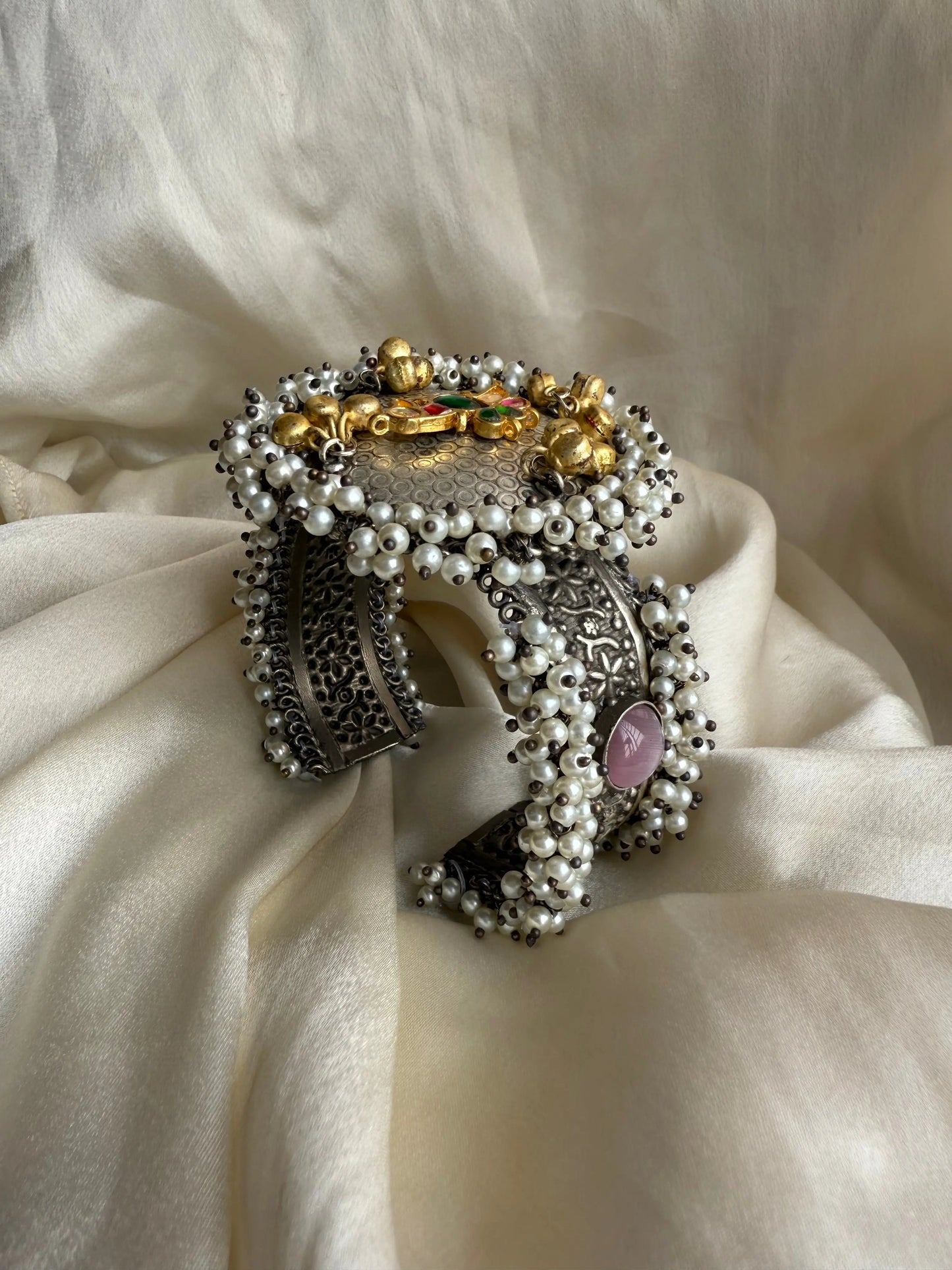 Morni oxidized kada (pink) KH