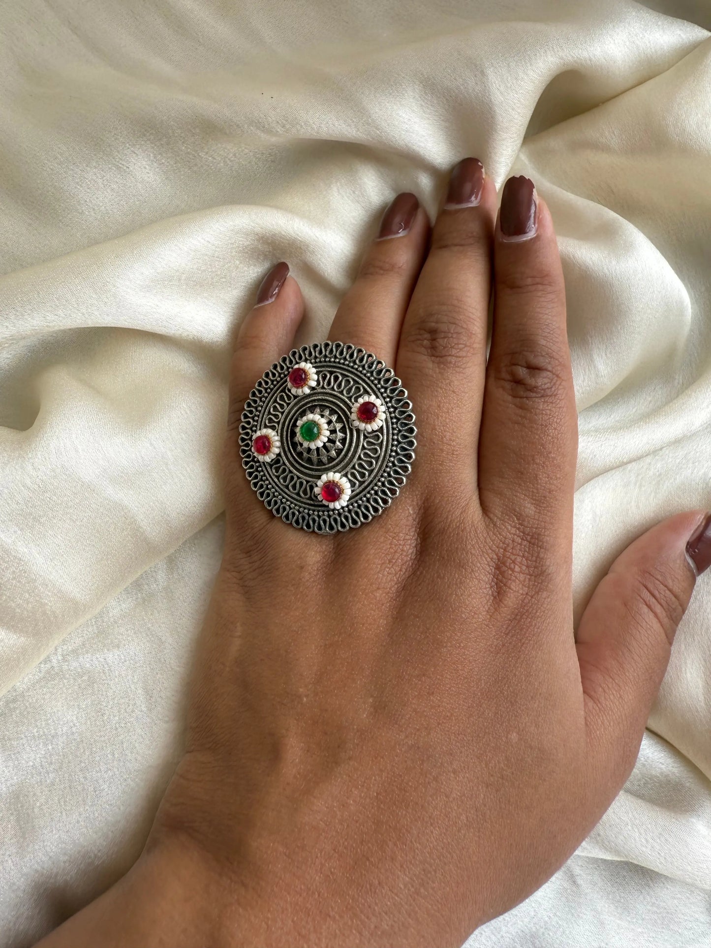 Oxidized finger ring KH