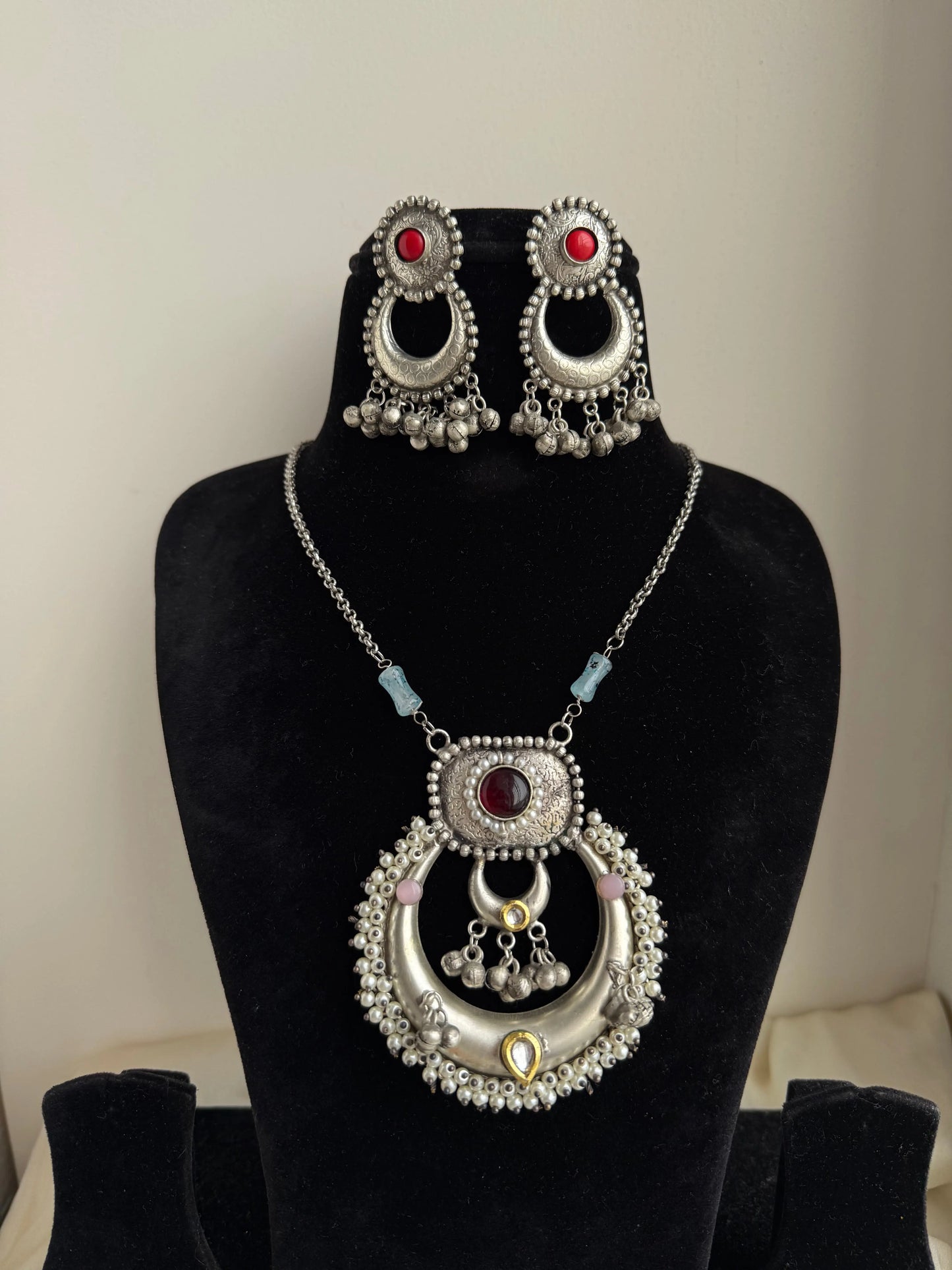 Oxidized Necklace set KH