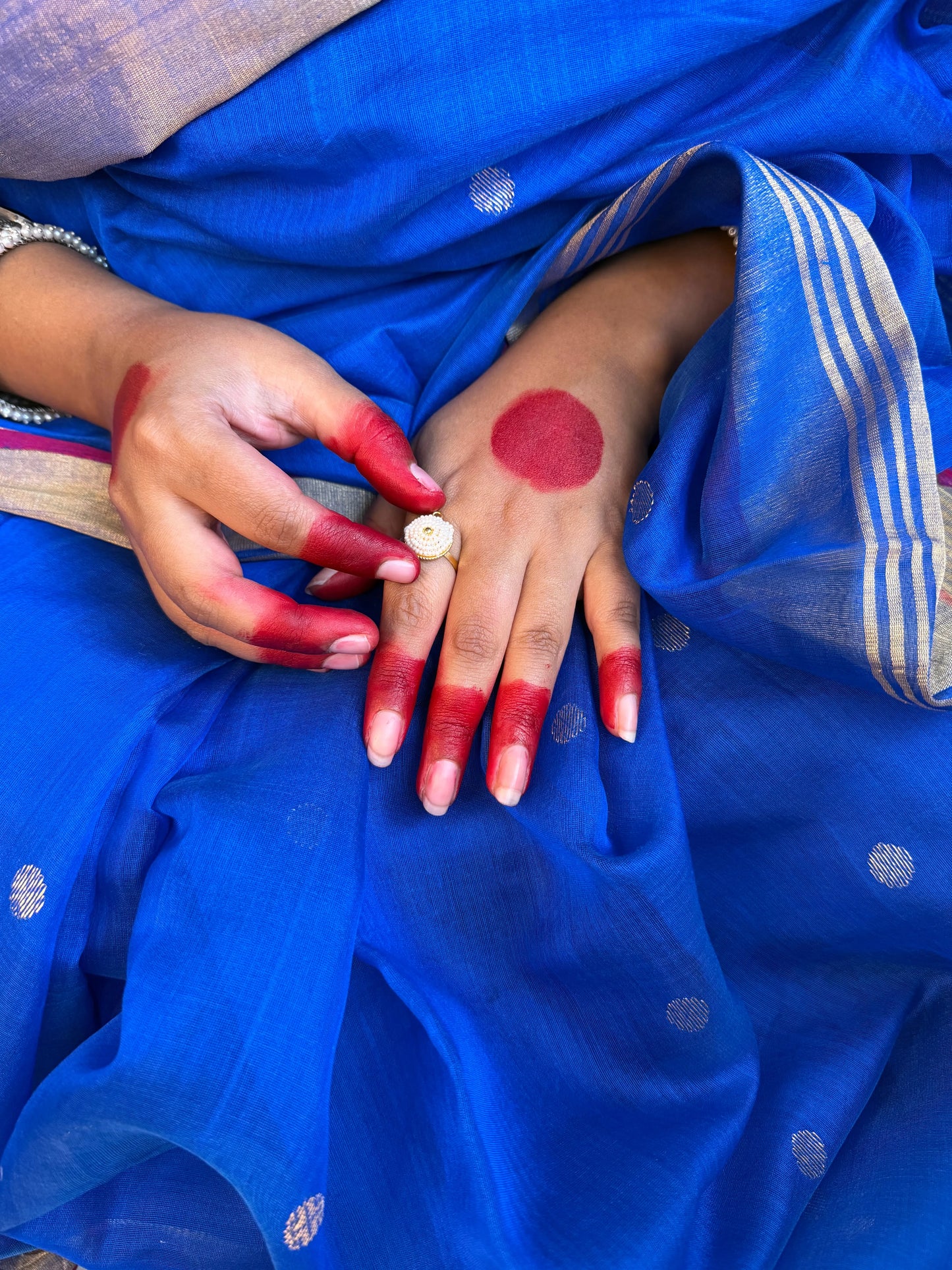 Sneha Pearl finger ring KH