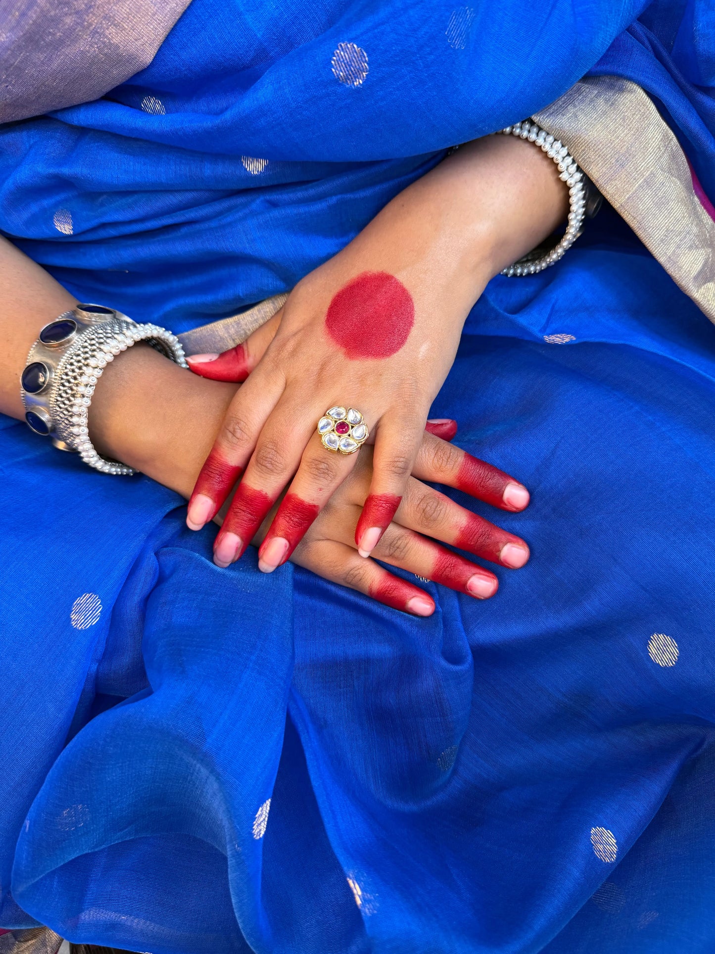 Maya Kundan Finger ring KH