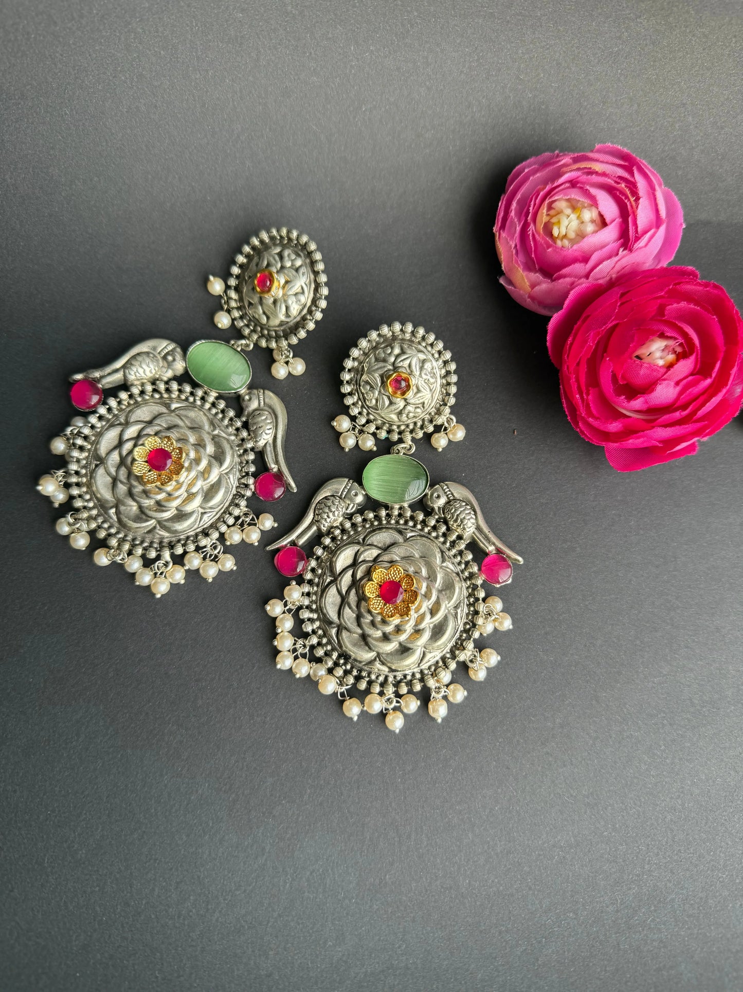 Pihu Oxidized Earrings KH