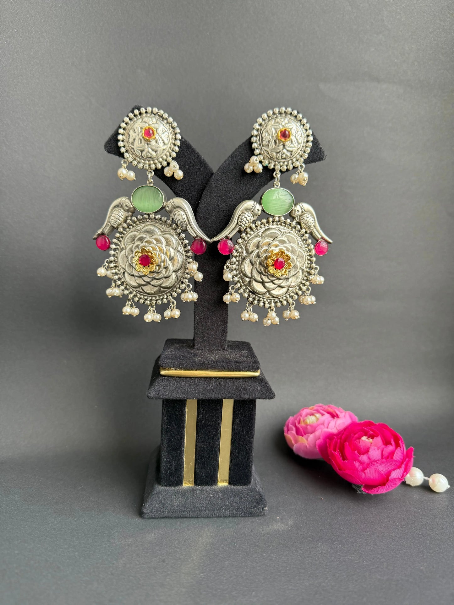 Pihu Oxidized Earrings KH