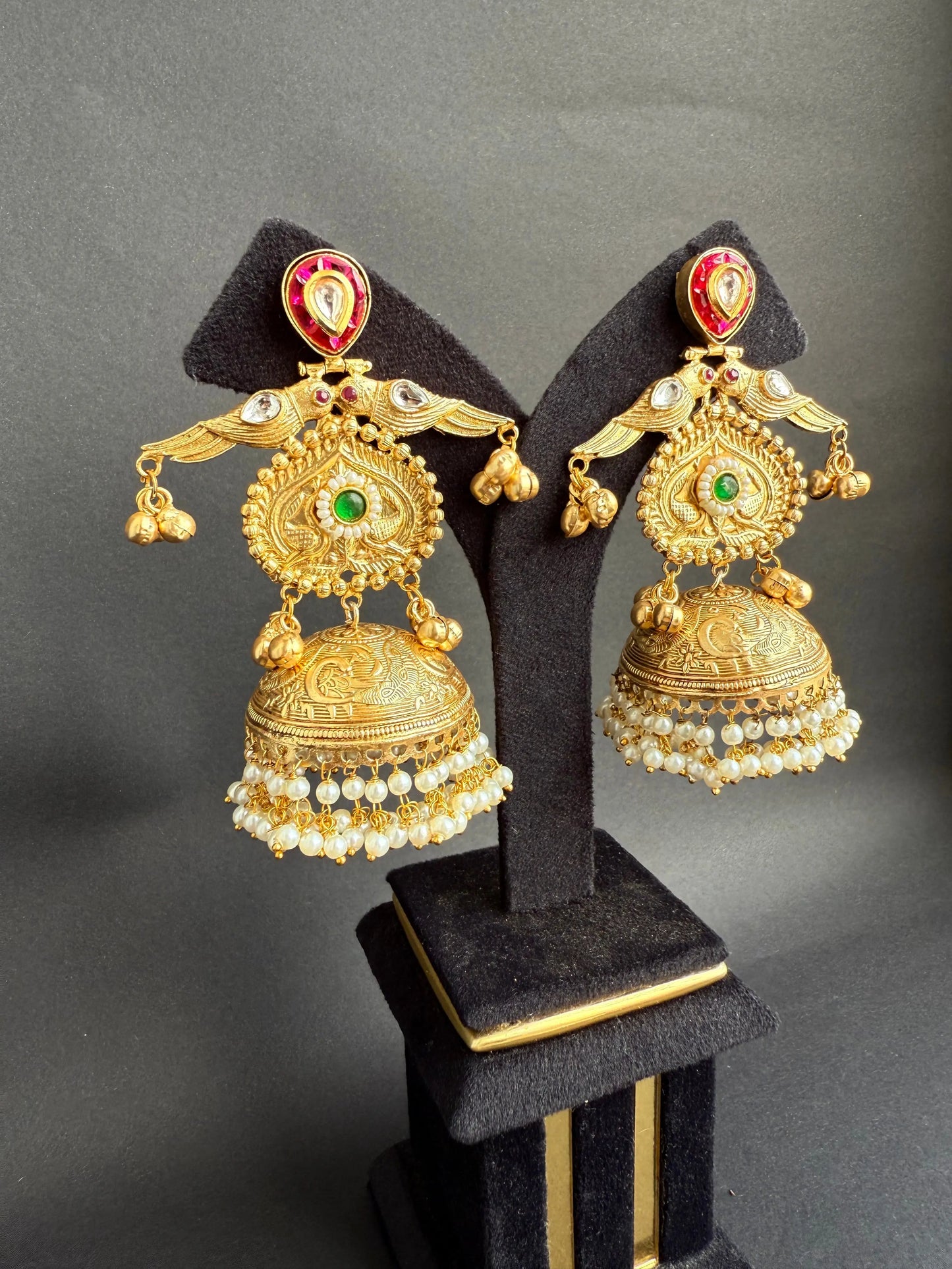 MOHINI GOLD TONE JHUMKA KH