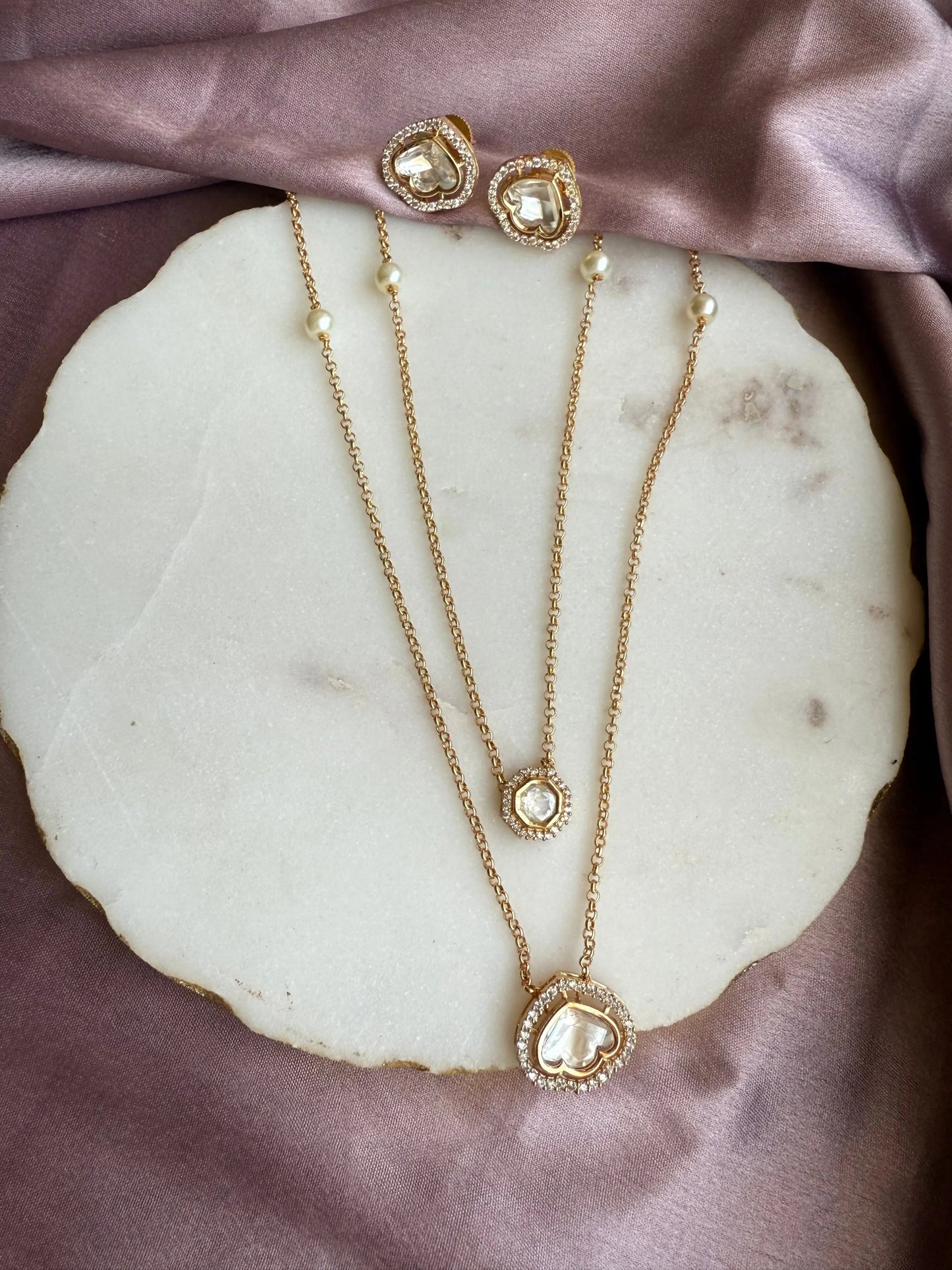 Shanaya Kundan necklace set - Sadgi collection paramount jeweler