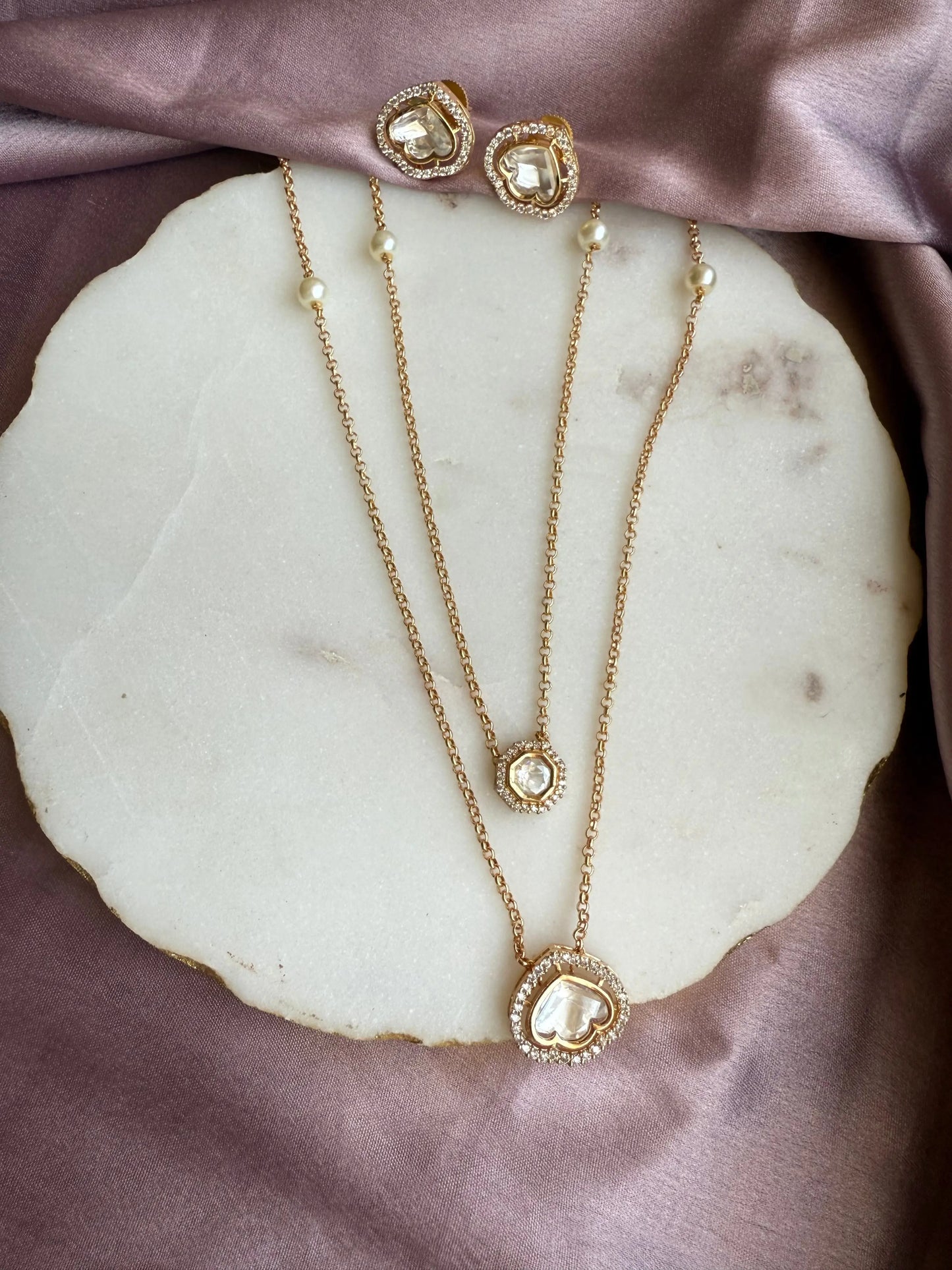 Shanaya Kundan necklace set - Sadgi collection paramount jeweler