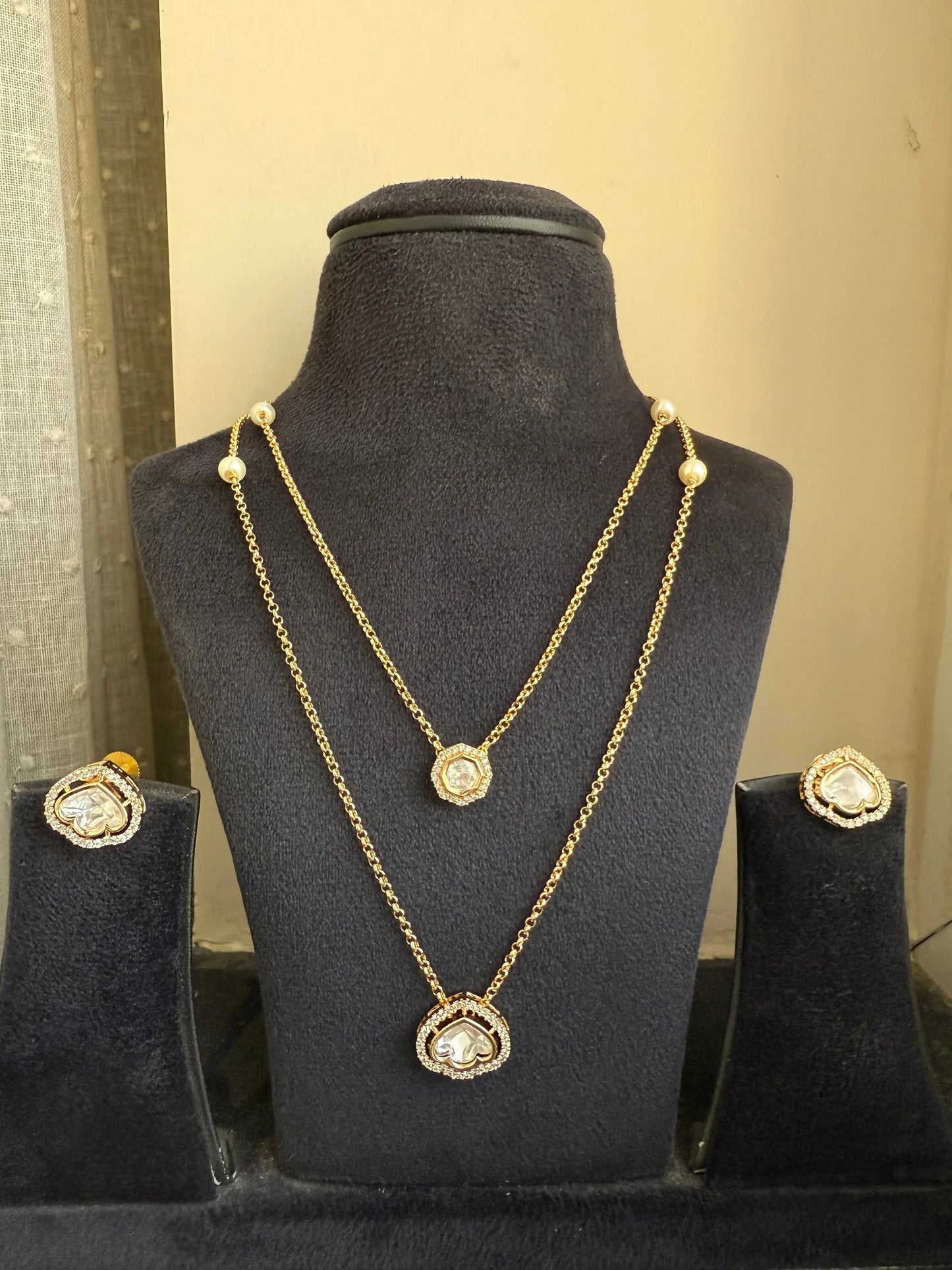 Shanaya Kundan necklace set - Sadgi collection paramount jeweler