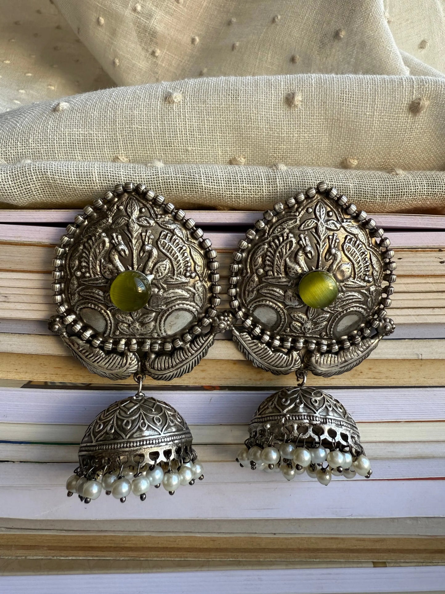 Ahilya Oxidized jhumka KH