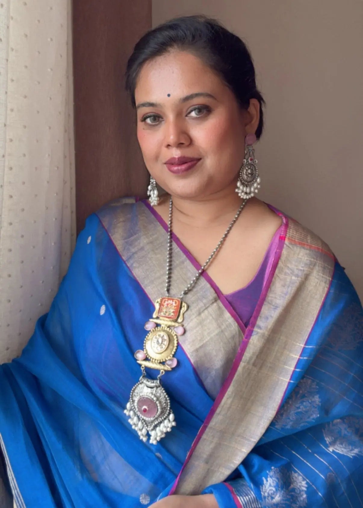 Ira Dual tone necklace set KH