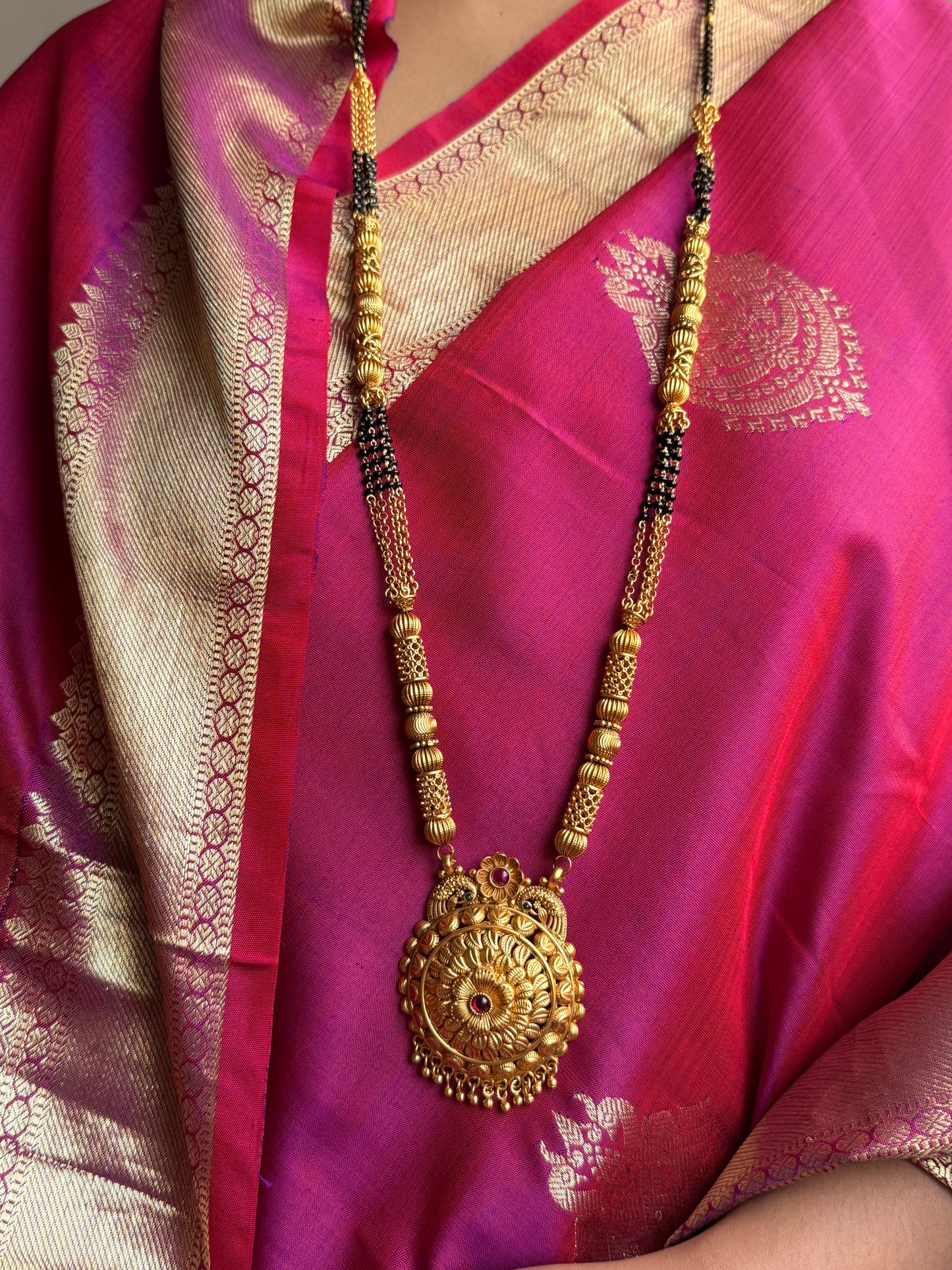 LONG MANGALSUTRA ANTIQUE FINISH MNG001
