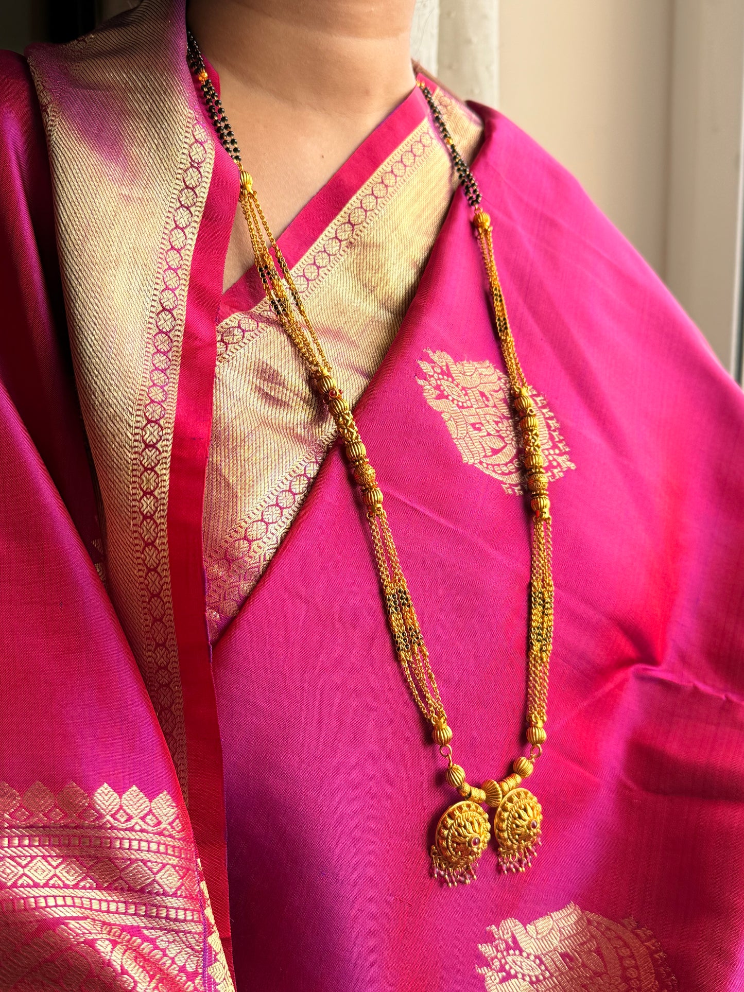 LONG MANGALSUTRA ANTIQUE FINISH MNG004