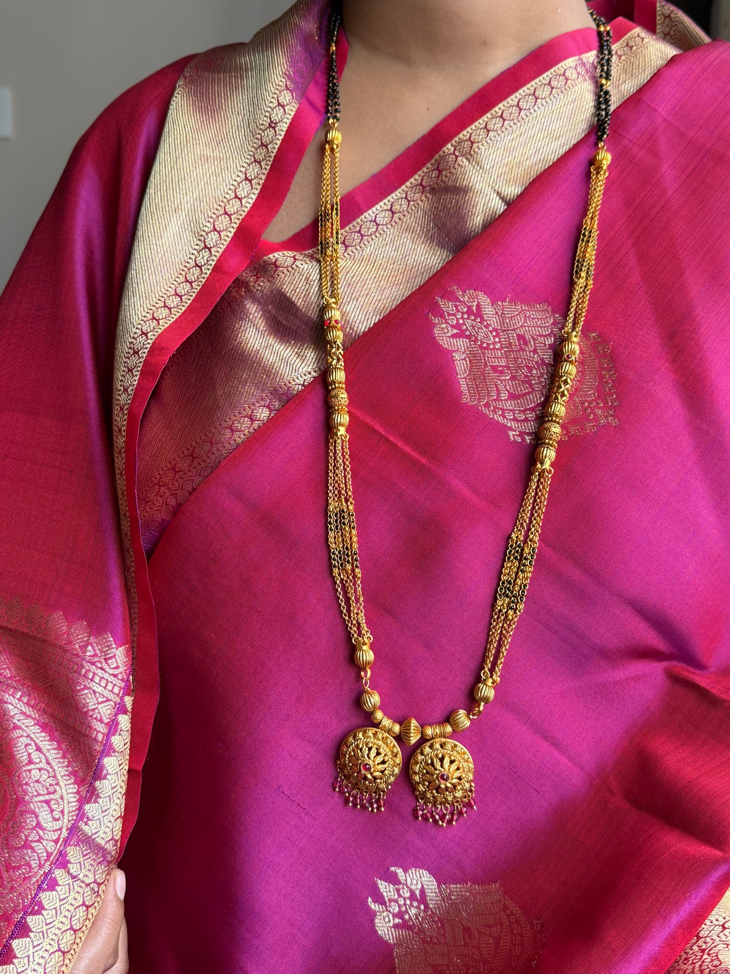 LONG MANGALSUTRA ANTIQUE FINISH MNG004