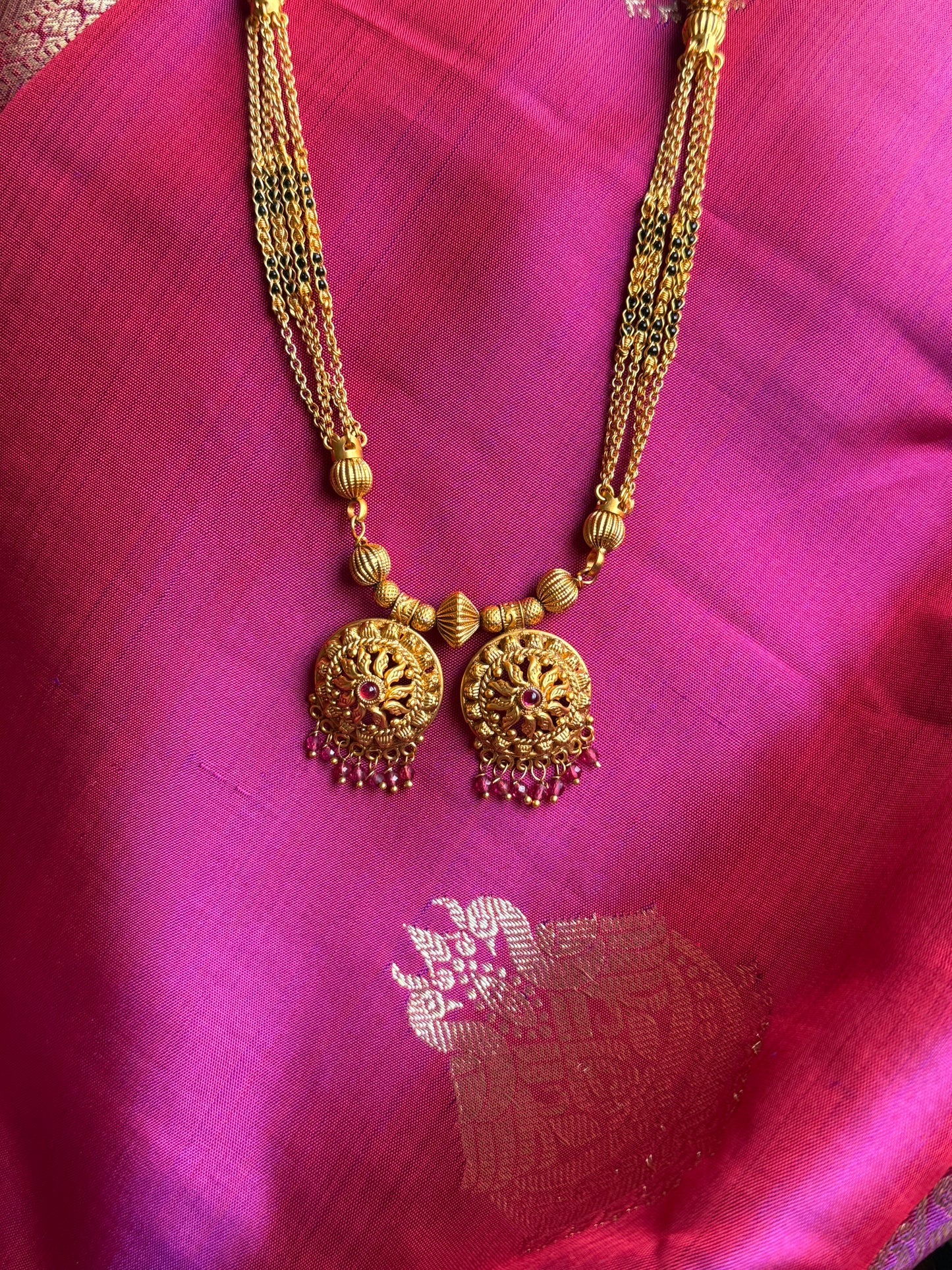 LONG MANGALSUTRA ANTIQUE FINISH MNG004