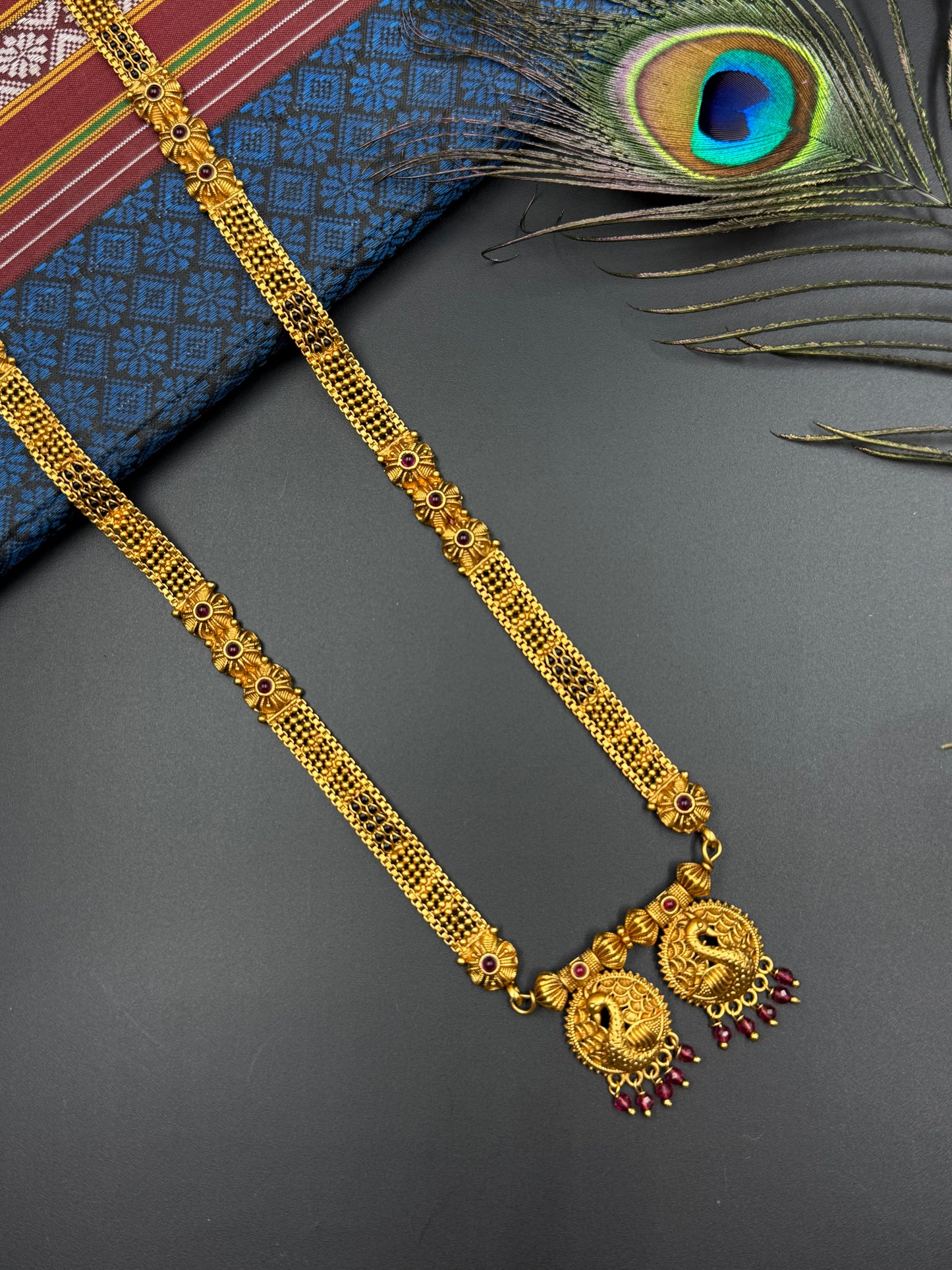LONG MANGALSUTRA ANTIQUE FINISH MNG007