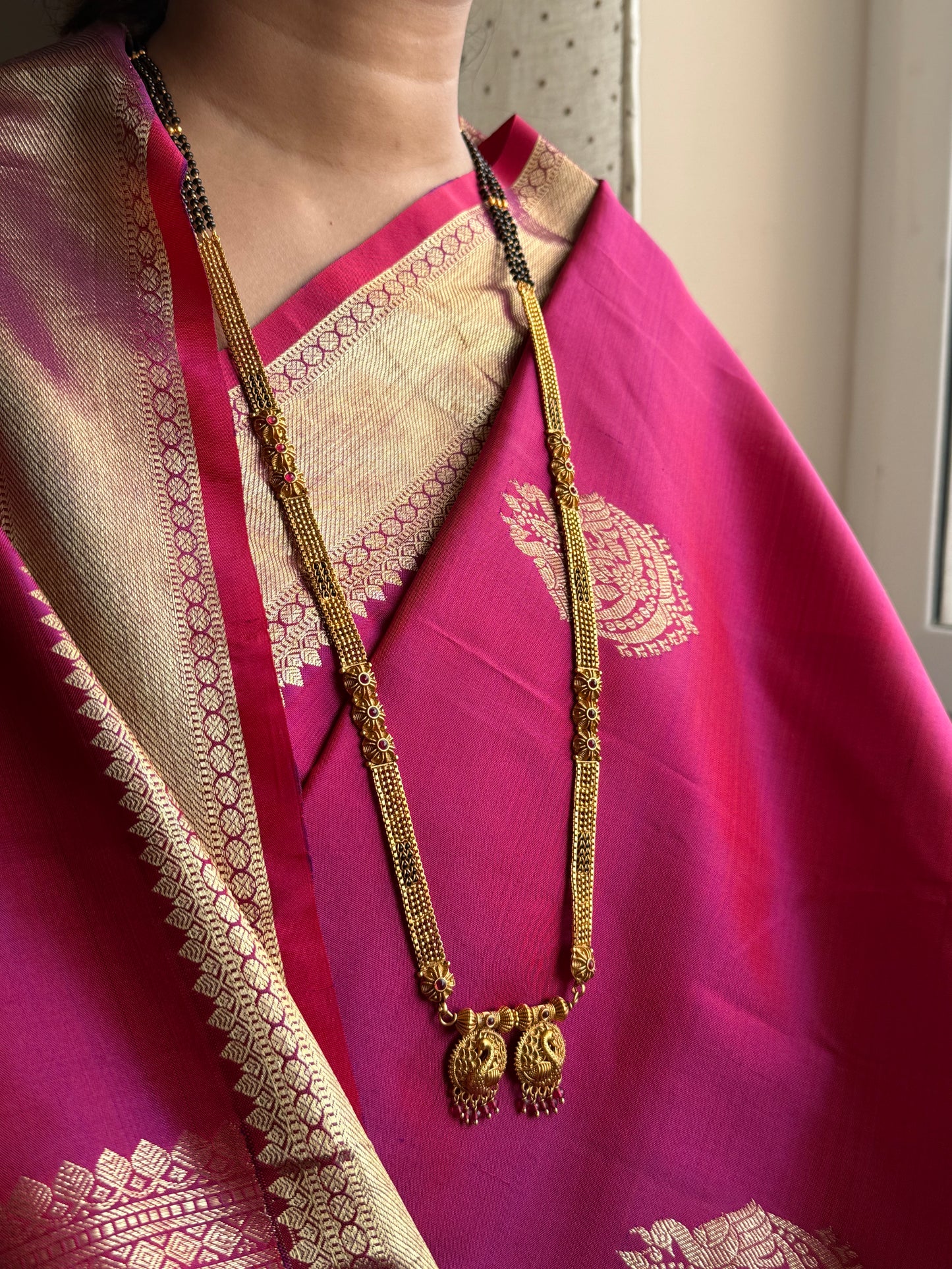 LONG MANGALSUTRA ANTIQUE FINISH MNG007