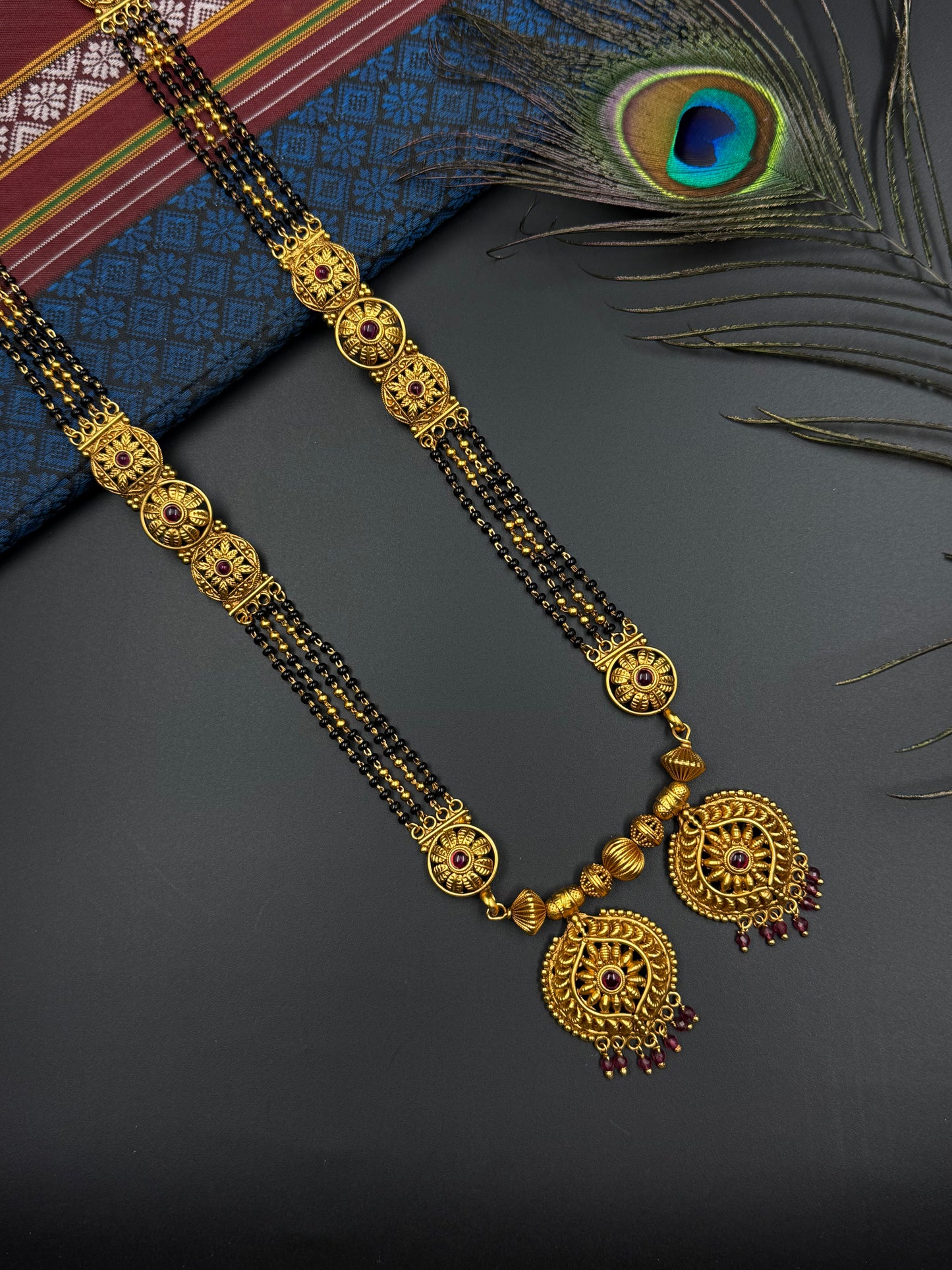 LONG MANGALSUTRA ANTIQUE FINISH MNG008