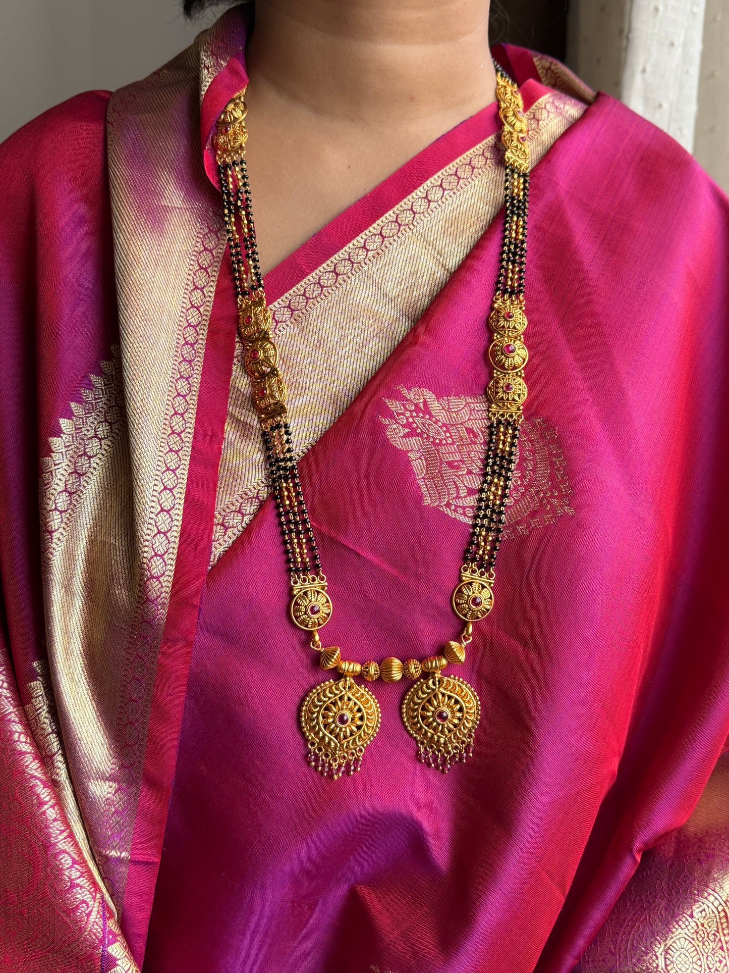 LONG MANGALSUTRA ANTIQUE FINISH MNG008
