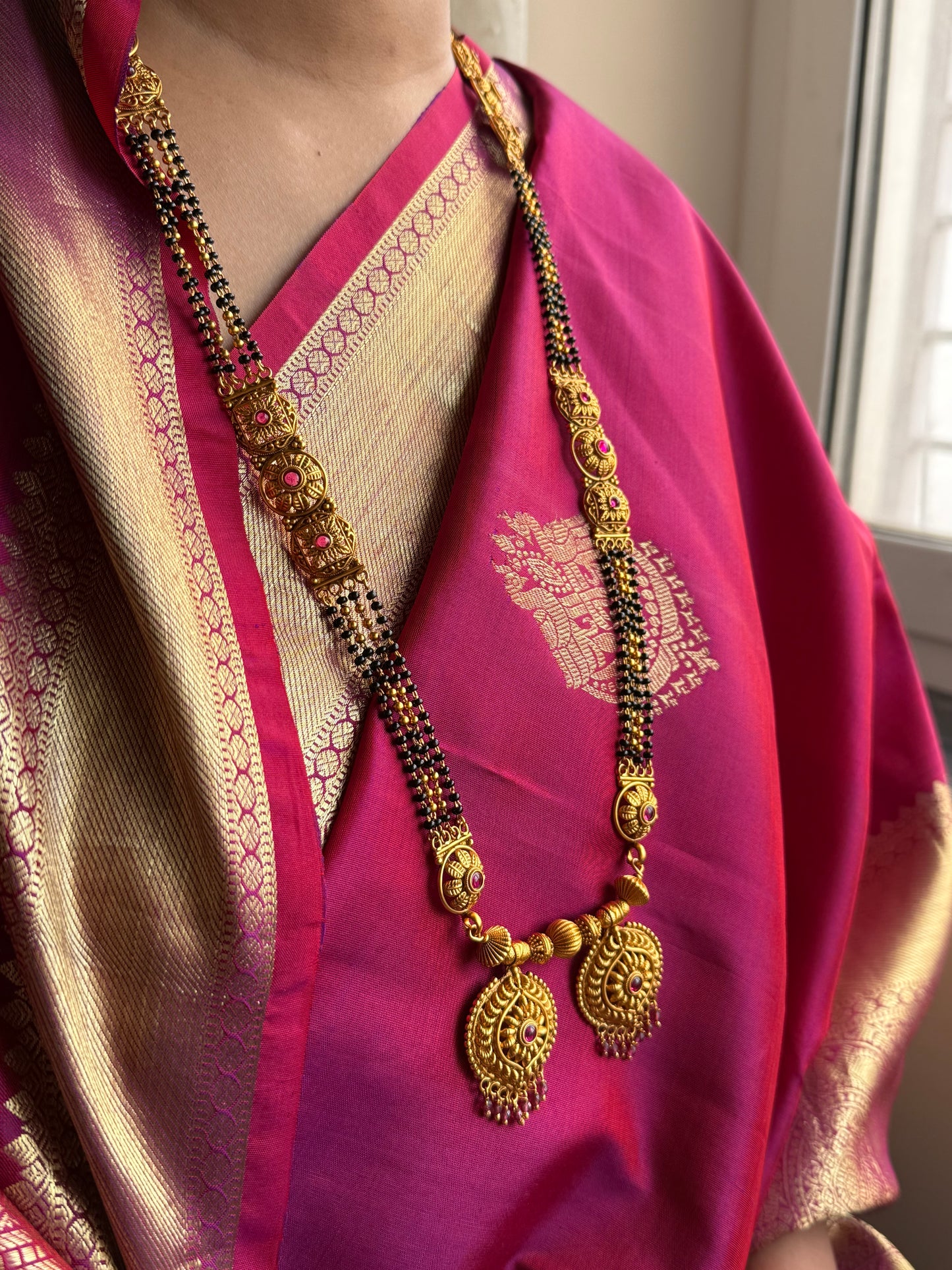LONG MANGALSUTRA ANTIQUE FINISH MNG008