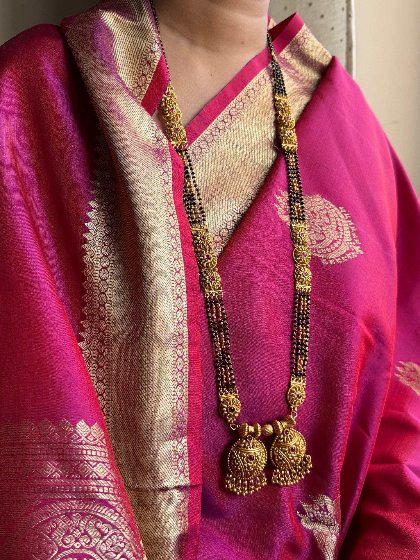 LONG MANGALSUTRA ANTIQUE FINISH MNG009