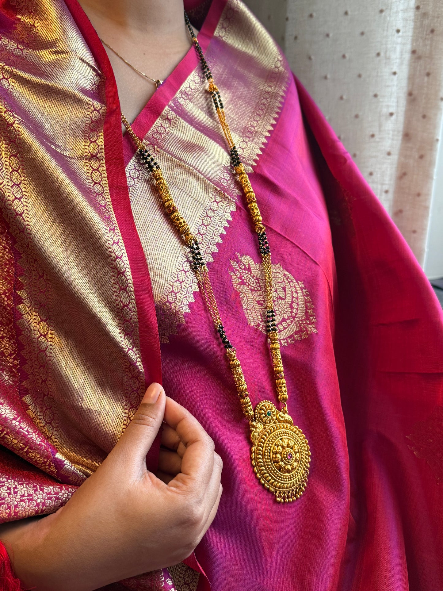 LONG MANGALSUTRA ANTIQUE FINISH MNG010