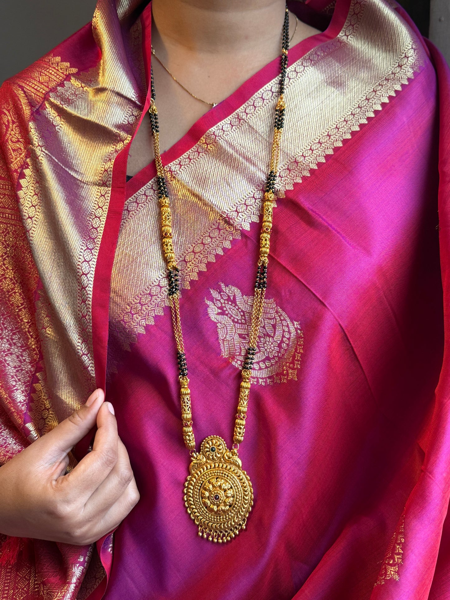 LONG MANGALSUTRA ANTIQUE FINISH MNG010