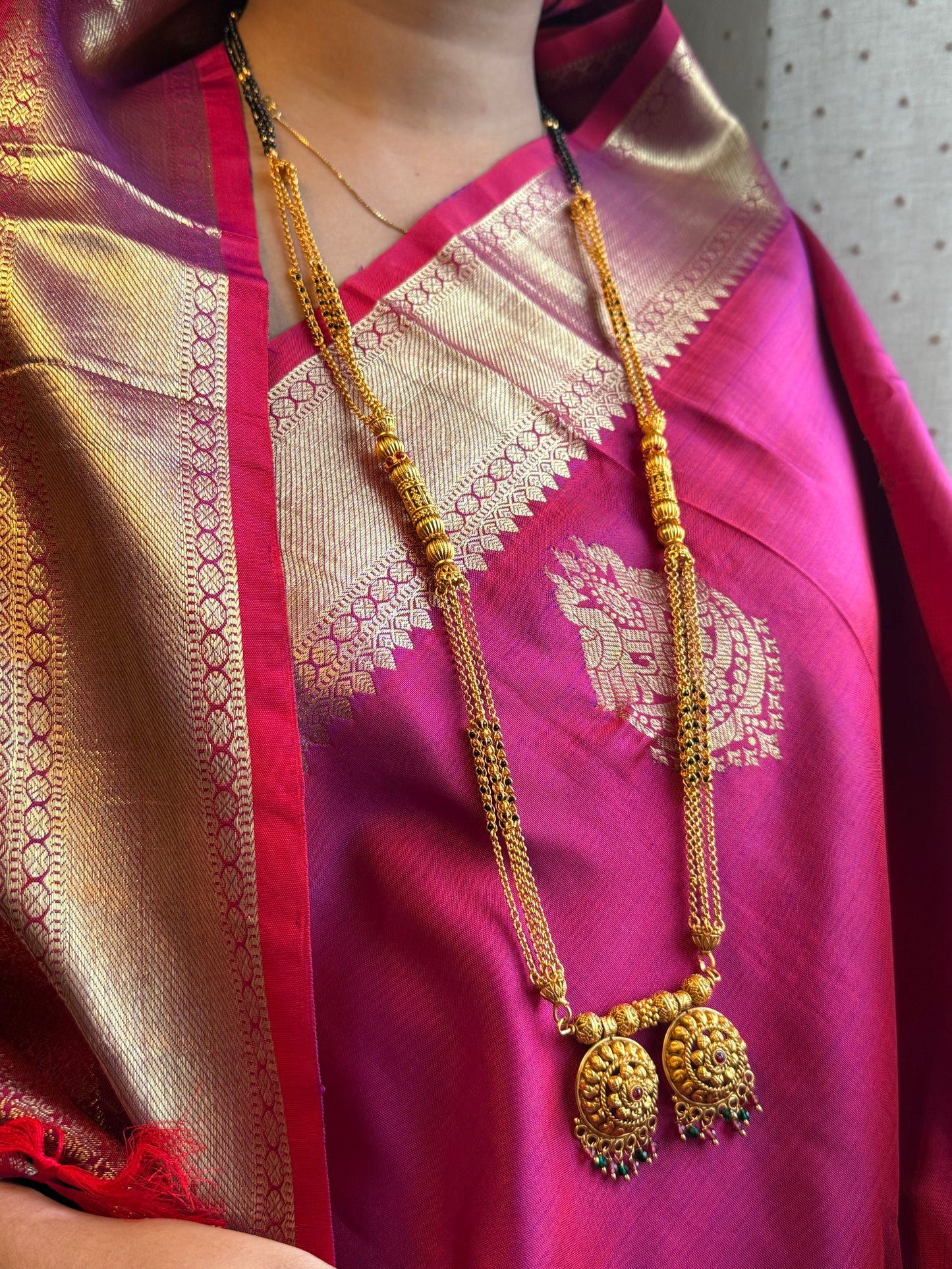 LONG MANGALSUTRA ANTIQUE FINISH MNG012