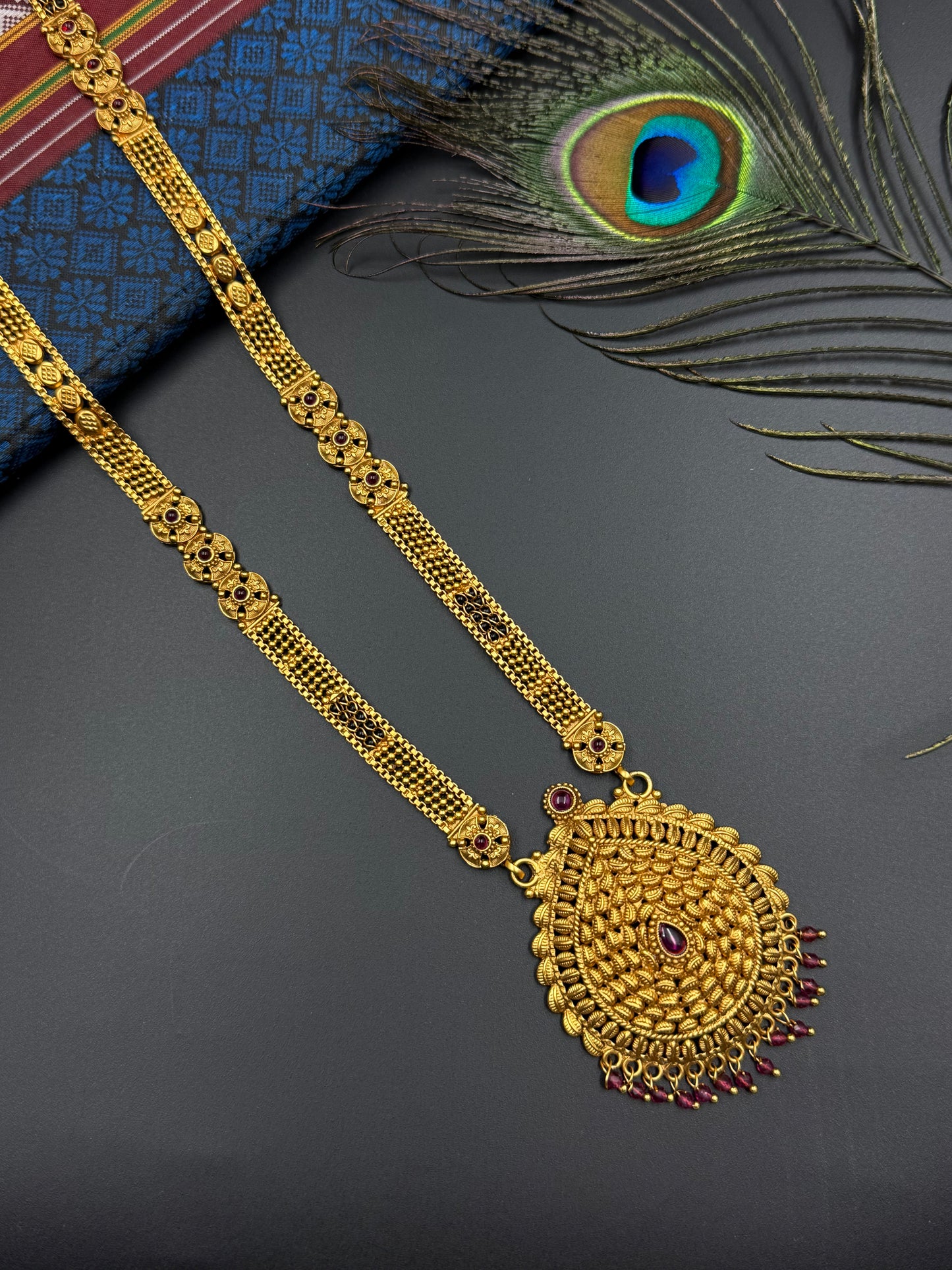 LONG MANGALSUTRA ANTIQUE FINISH MNG013