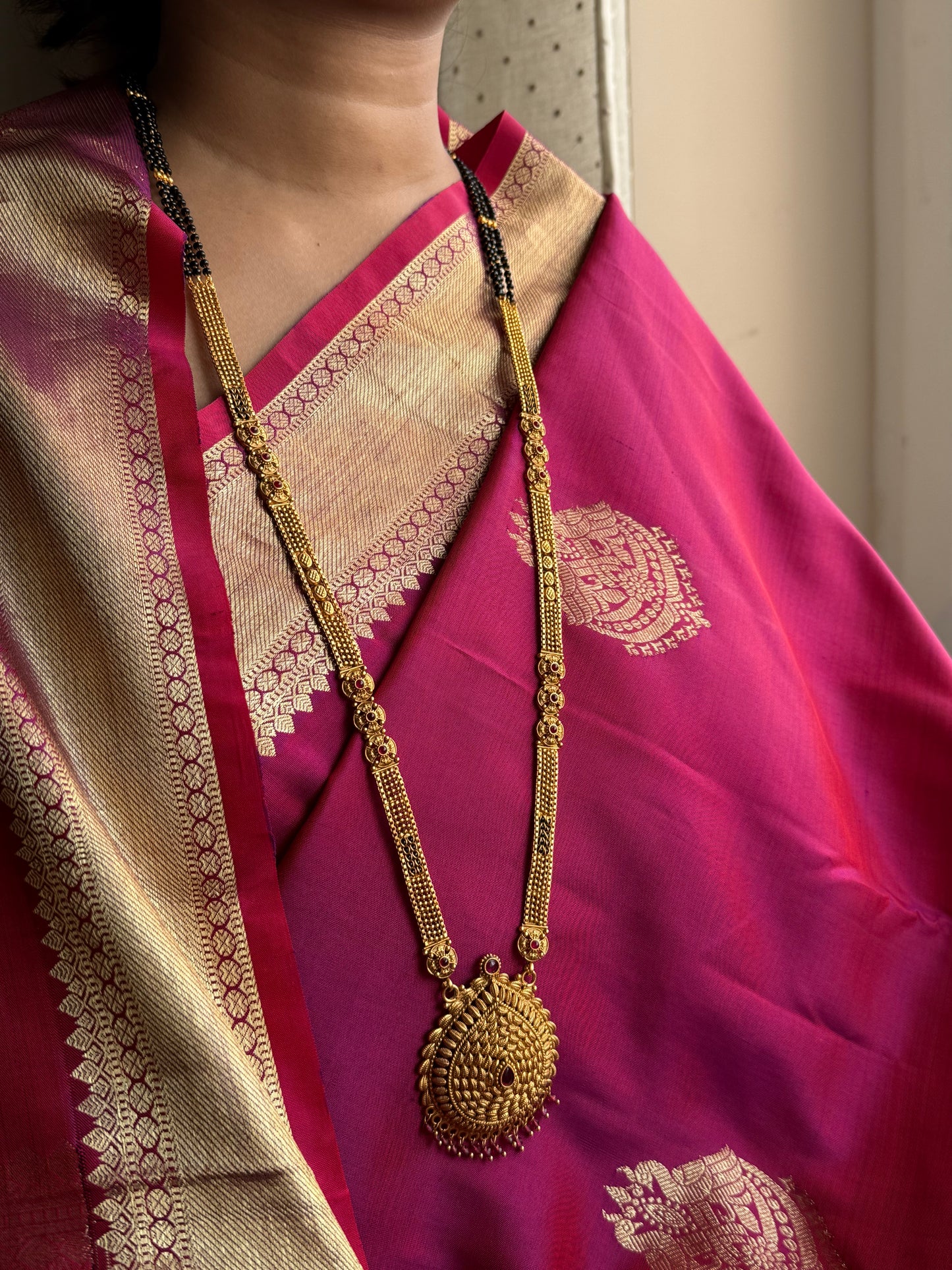 LONG MANGALSUTRA ANTIQUE FINISH MNG013