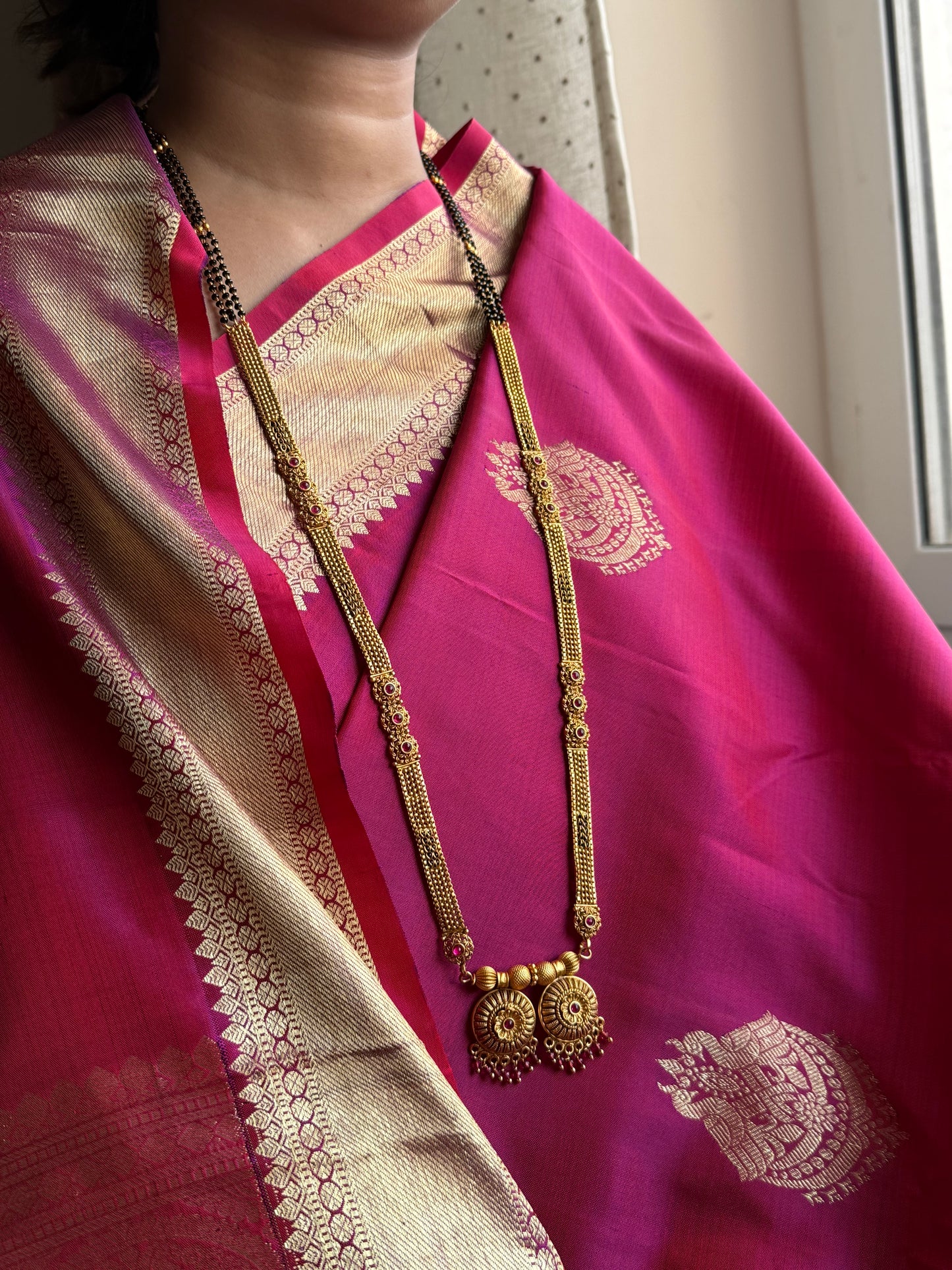 LONG MANGALSUTRA ANTIQUE FINISH MNG015